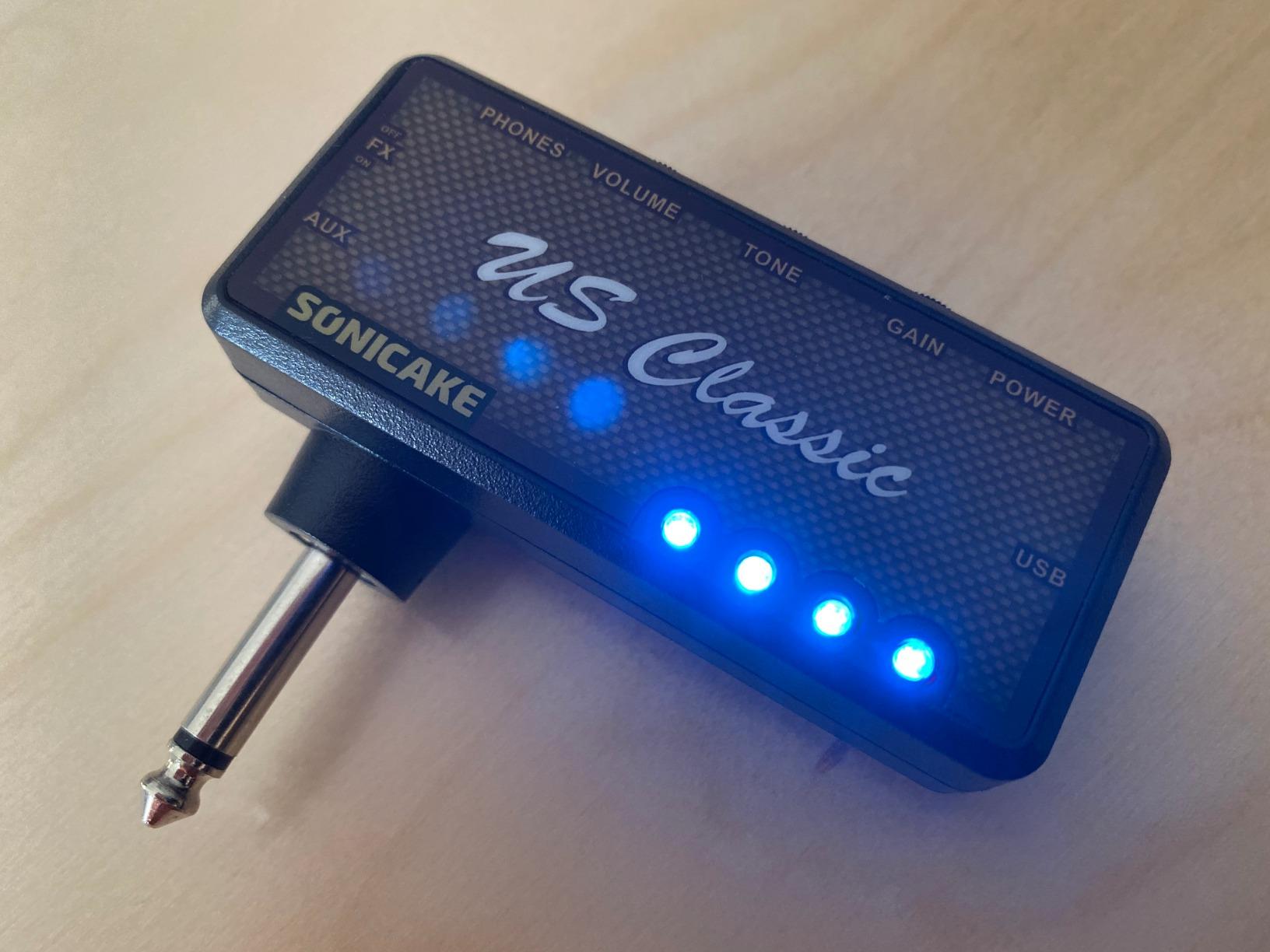 SONICAKE Mini Guitar Headphone Amp with Overdrive Reverb - US Classic customer photo 1