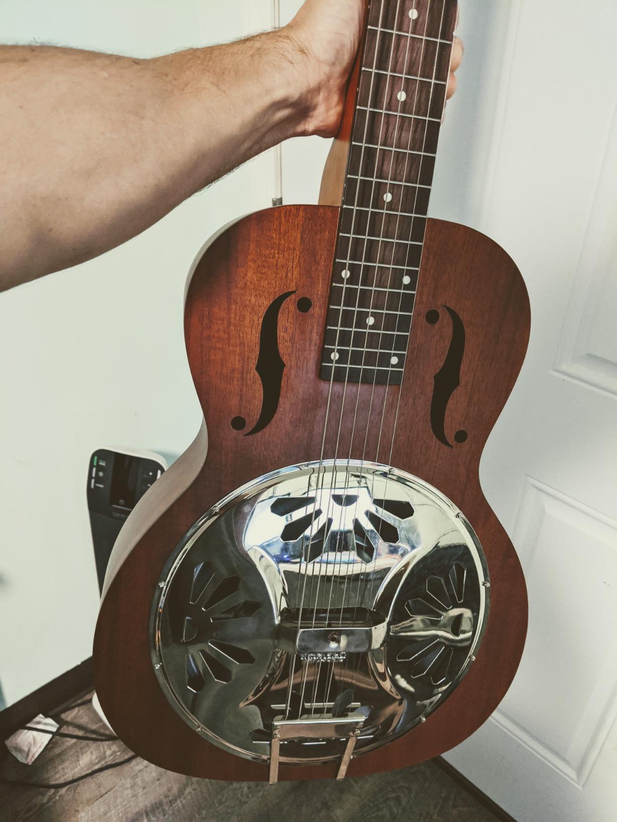 Gretsch G9210 Boxcar Square-neck, Mahogany Body Resonator - Natural, Padauk Fingerboard | Padauk Fingerboard customer photo 1