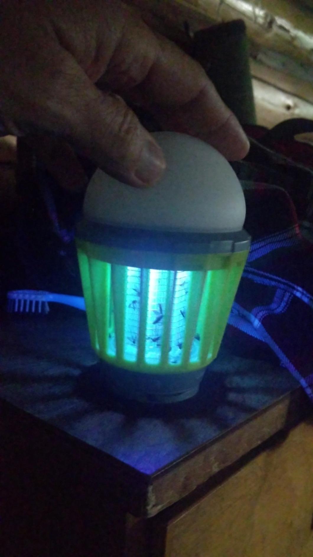 Stansport Insect Zapper & Lantern Combo - 180 Lumen LED Camping Light with 3 Brightness Settings, USB Rechargeable Bug Zapper with 500V Electric Grid customer photo 1