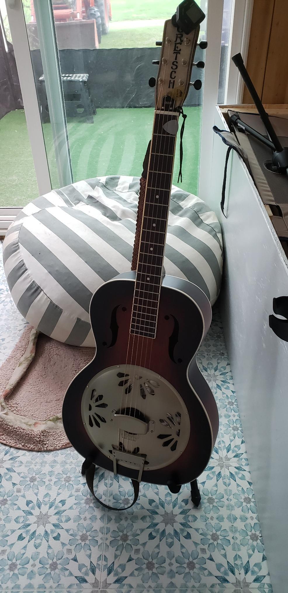 Gretsch G9241 Alligator Mahogany Round Neck Acoustic Electric Resonator - 2-Color Sunburst customer photo 1
