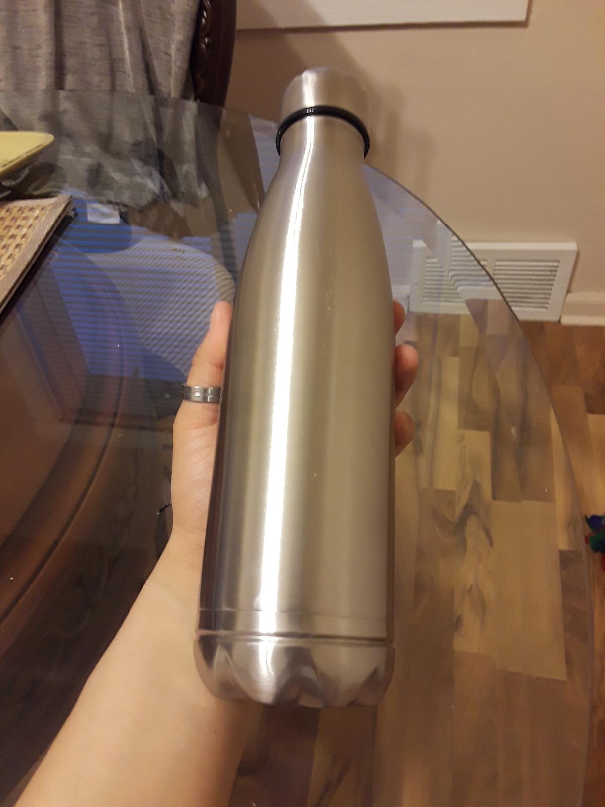 Diversion Water Bottle Safe, Stainless Steel with separate compartment customer photo 1