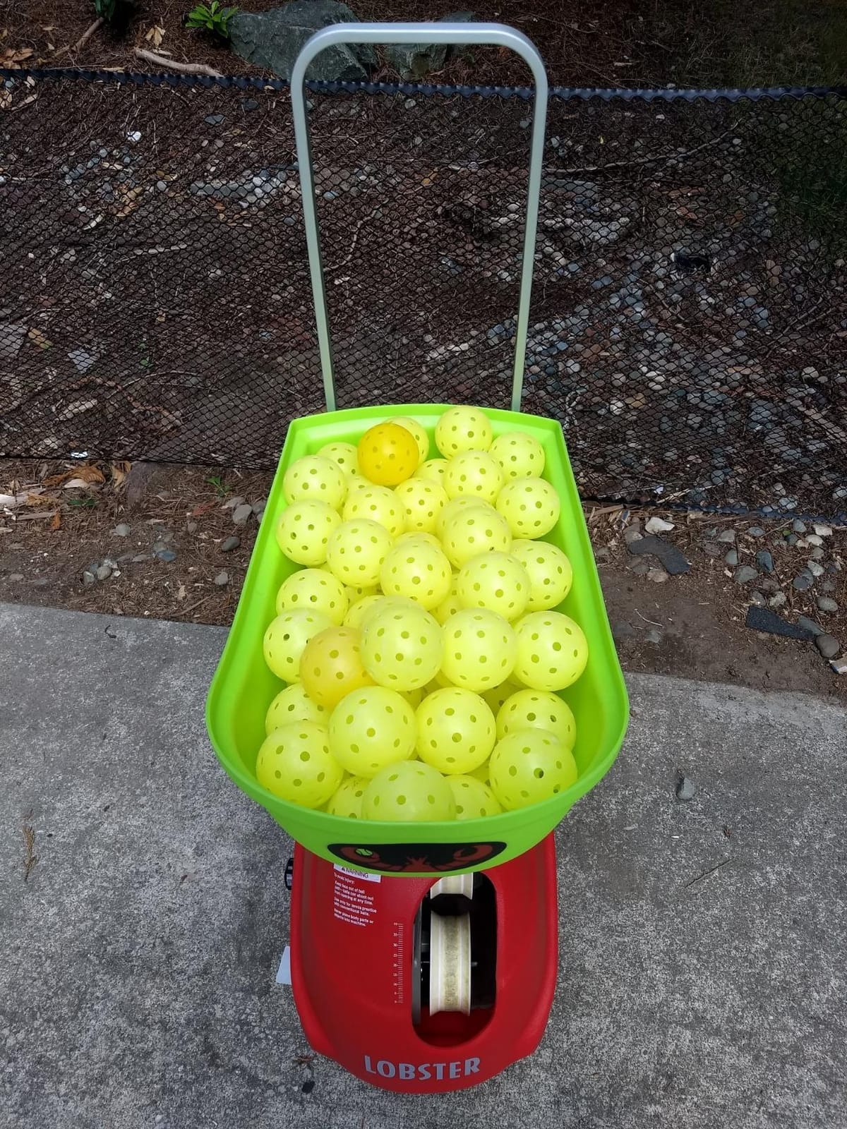 Lobster Sports Pickleball Machine - Full-Featured - Adjustable Topspin, Backspin, & Lobs, Random Oscillation, Ball Speed (20-60MPH), Lightweight & Portable, Holds 125 Balls, with Multi-Function Remote customer photo 2