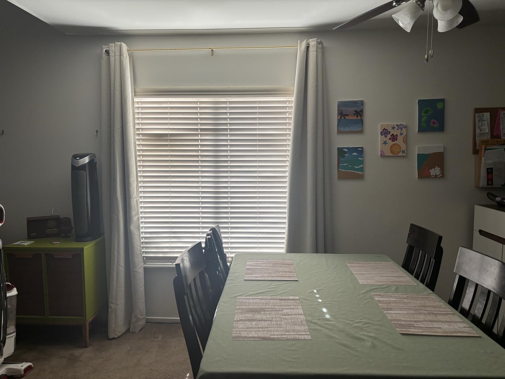 NICETOWN Grey Full Shade Curtain Panels, Pair of Energy Smart & Noise Blocking Out Blackout Drapes for Dining Room Window, Thermal Insulated Guest Room Lined Window Dressing(Gray, 52 x 84 inch) customer photo 2