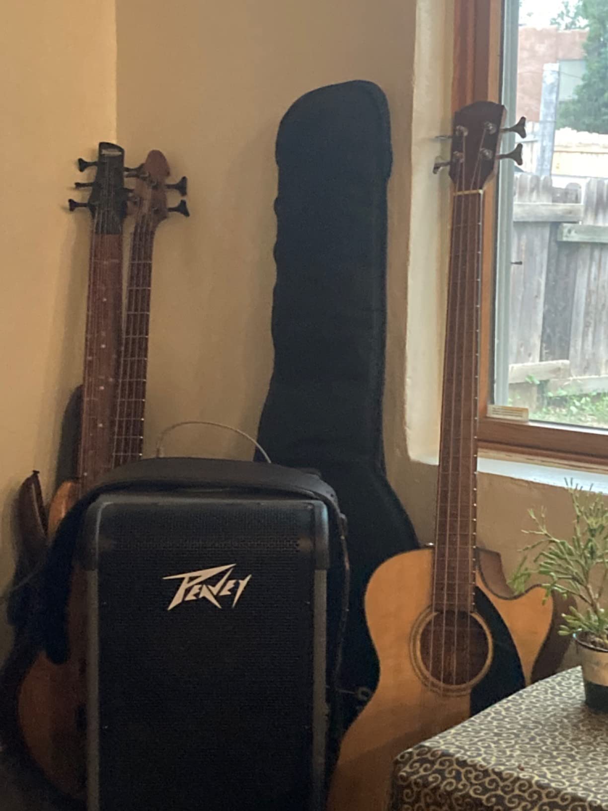 Fender Acoustic Bass Guitar 4-String with Fishman Bass Acoustic Guitar Pickup with Tuner and Equalizer, Classic Design with Rounded Walnut Fingerboard, Mahogany Construction, Spruce Top customer photo 1