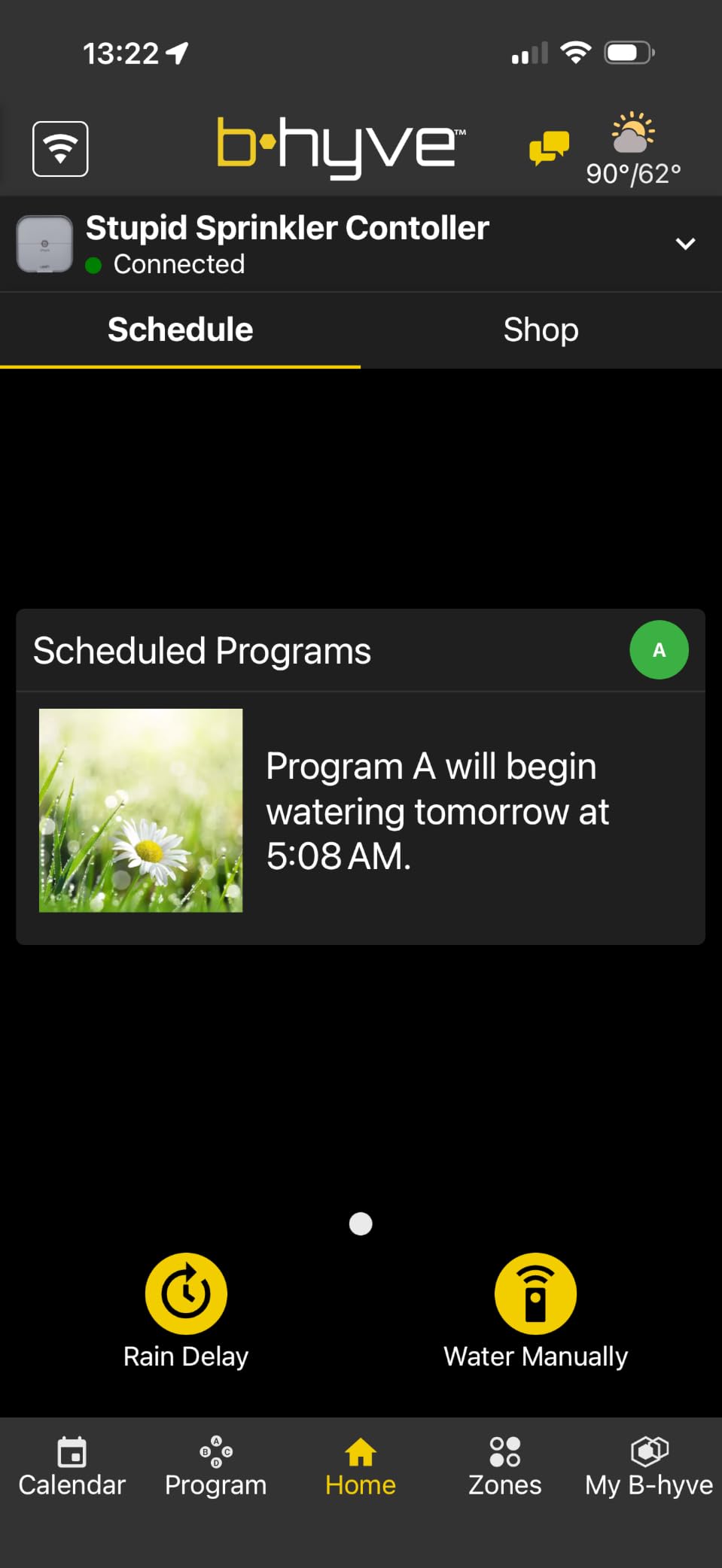 Orbit B-hyve Indoor Smart Sprinkler Controller - 8-Zone - WiFi Irrigation Controller - App Controlled Irrigation with Weather Adjustment - Easy Installation Smart Home Ready Device - 57925 customer photo 2