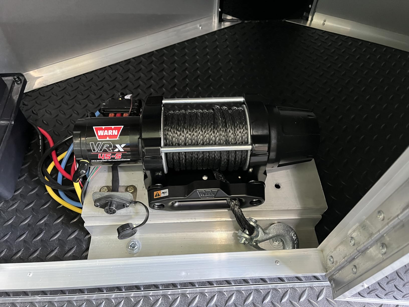 WARN VRX 45-S Powersport Winch for ATV & UTV with 4,500 lb pulling capacity, synthetic rope, sealed motor, all-metal gear train, and waterproof construction customer photo 1