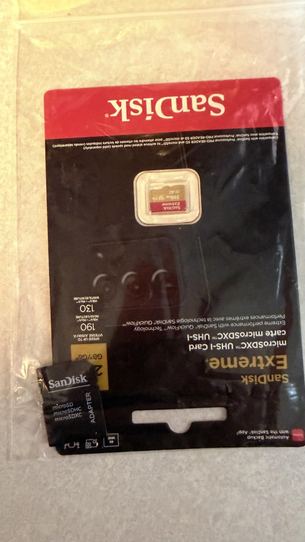 SanDisk 64GB Extreme microSDXC UHS-I Memory Card with Adapter - Up to 160MB/s, C10, U3, V30, 4K, A2, Micro SD - SDSQXA2-064G-GN6MA customer photo 2