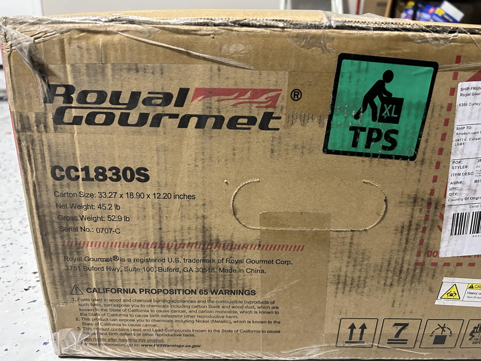 Royal Gourmet CC1830S BBQ Charcoal Grill and Offset Smoker, 823 Square Inch Barrel customer photo 1