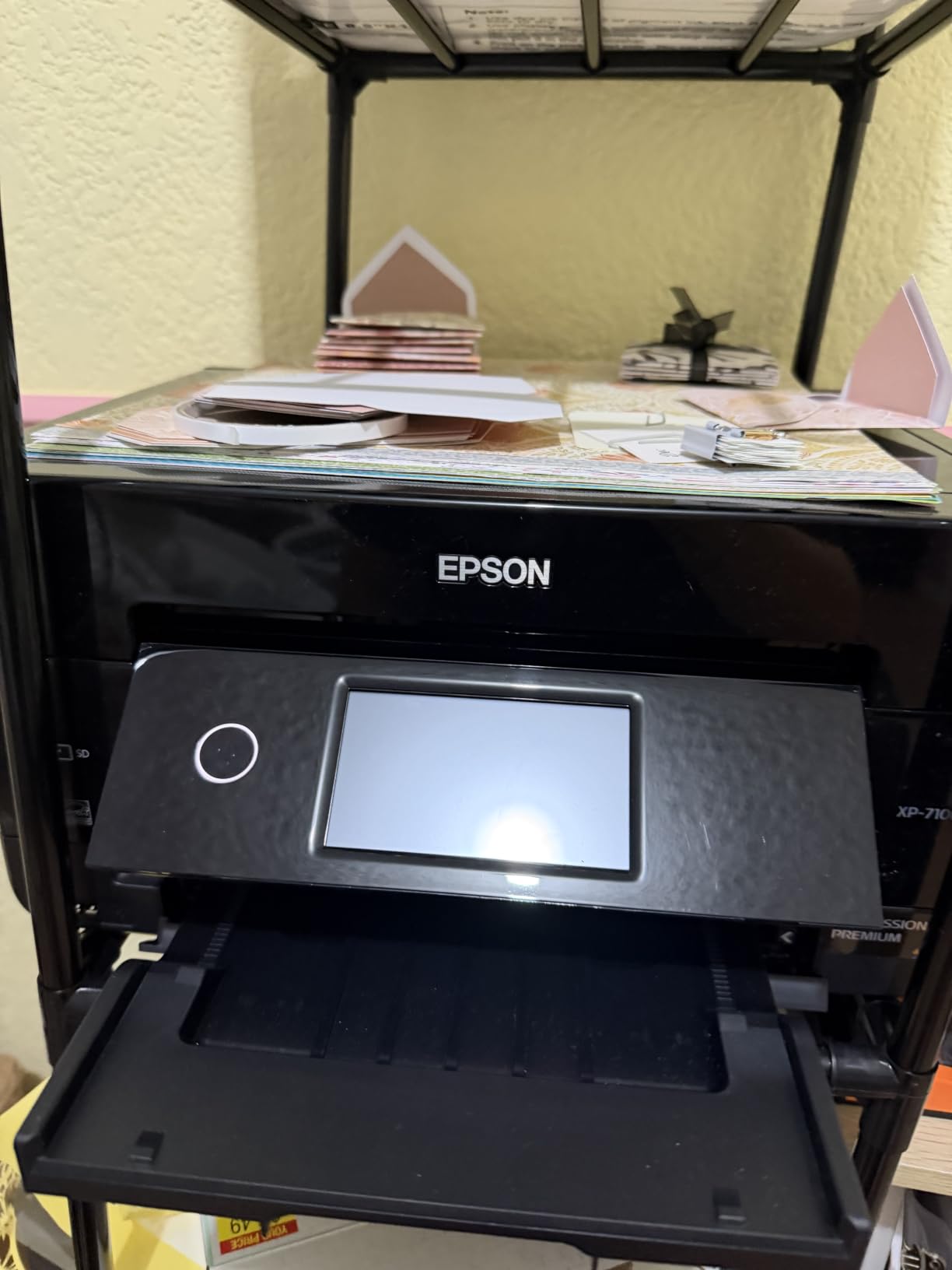 Epson Expression Premium XP-7100 Wireless All-in-One Duplex Color Photo Printer, Scanner and Copier for Computer and Mobile Printing, USB Connect, Compact, Black customer photo 1