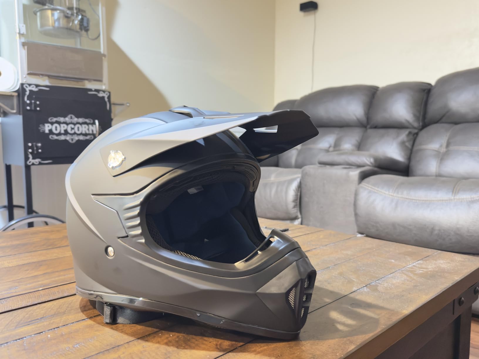 ILM Adult Dirt Bike Helmets Motocross ATV Dirtbike BMX MX Offroad Full Face Motorcycle Helmet, DOT Approved Model 128S (Matte Black, Adult-L) customer photo 2