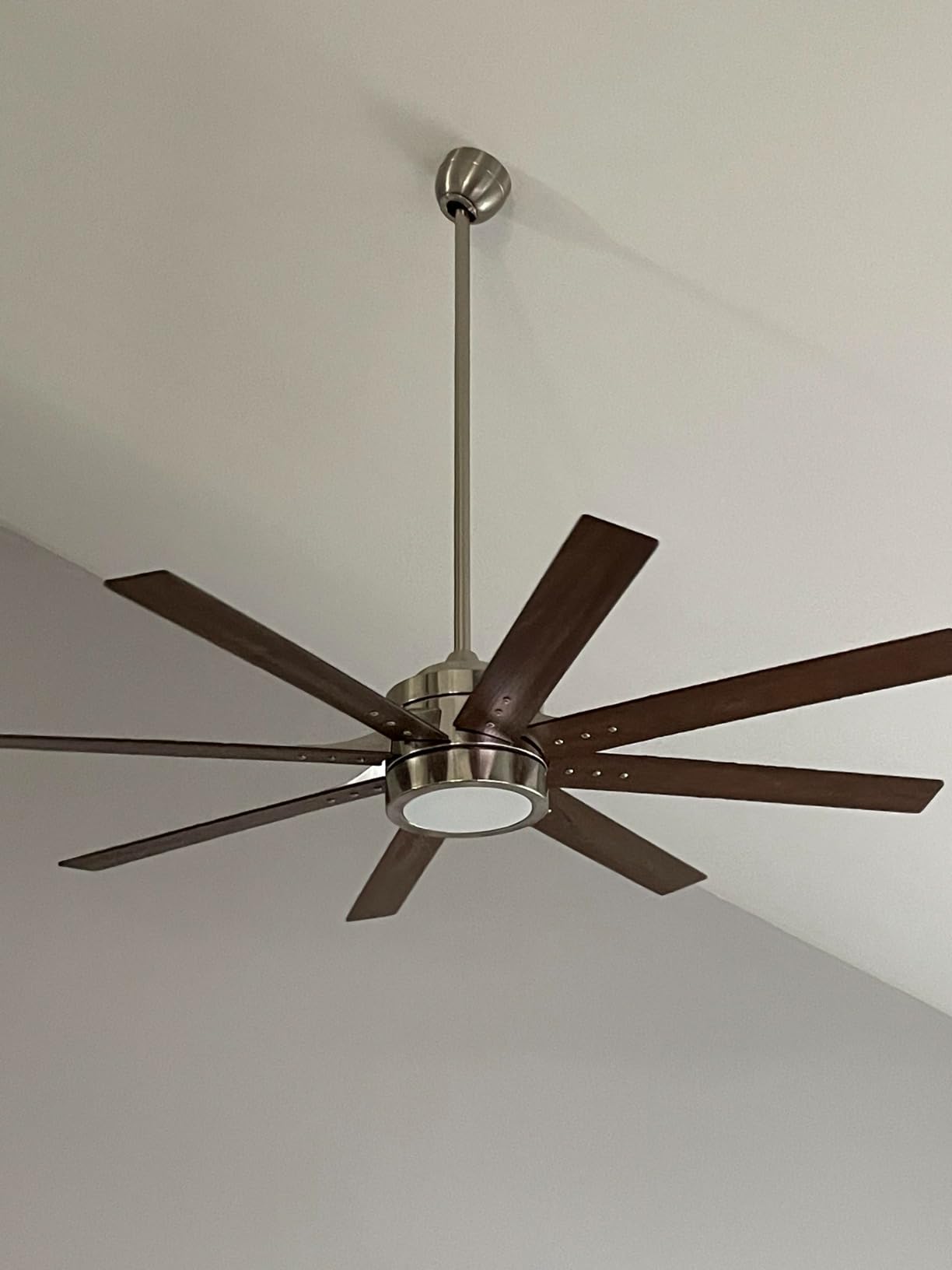 Honeywell Ceiling Fans Xerxes Modern 62 Inch Ceiling Fan with Light, Remote Control Fan, LED Indoor Fan with 8 Blades, French Oak and Gray Oak Blade Finish Options, Brushed Nickel (50608-01) customer photo 1