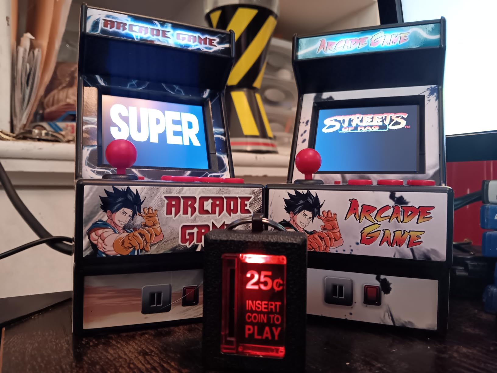 Mini Arcade Machine, Built in 156 Classic Retro Games, 2.8 Inch Screen | 156 Classic 16-Bit Video Games, Handheld Game Console, Rechargeable Battery, Support for TV Output, Birthday Present for kids customer photo 1