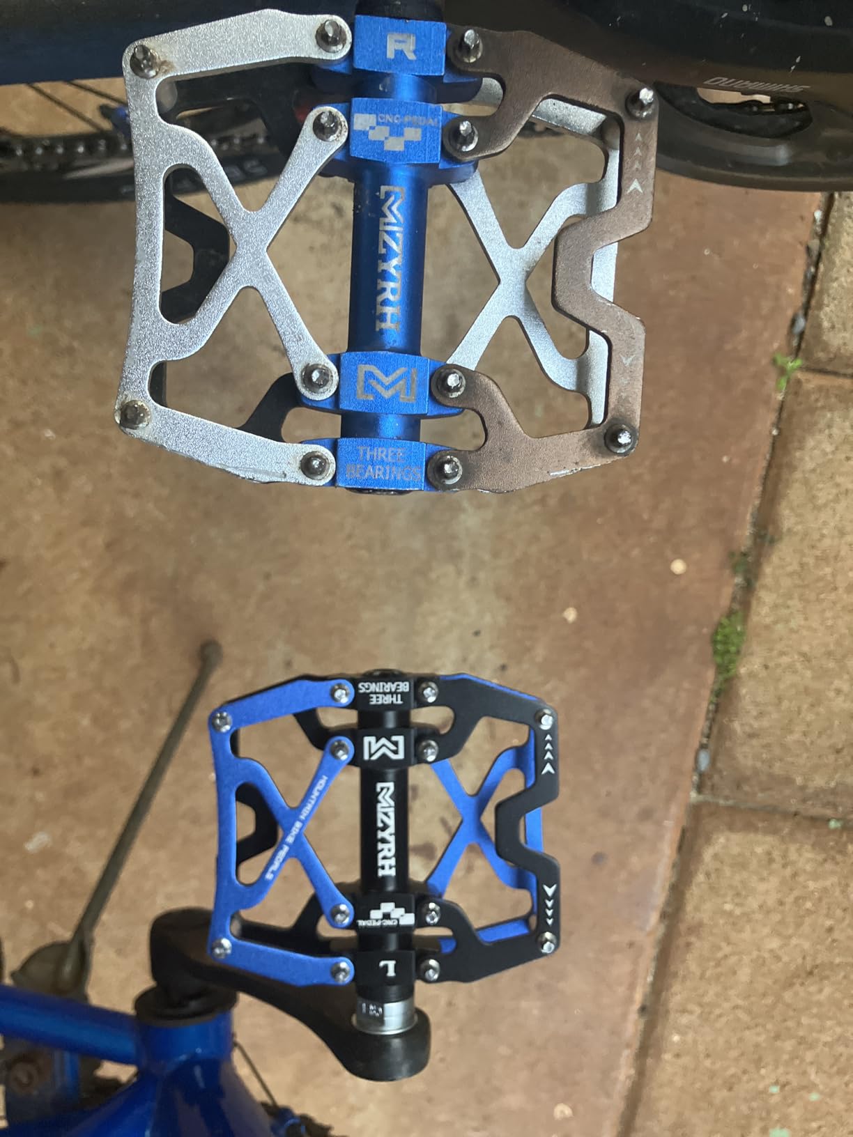 MZYRH Mountain Bike Pedals, Ultra Strong Colorful CNC Machined 9/16 inch Cycling Sealed 3 Bearing Pedals customer photo 1