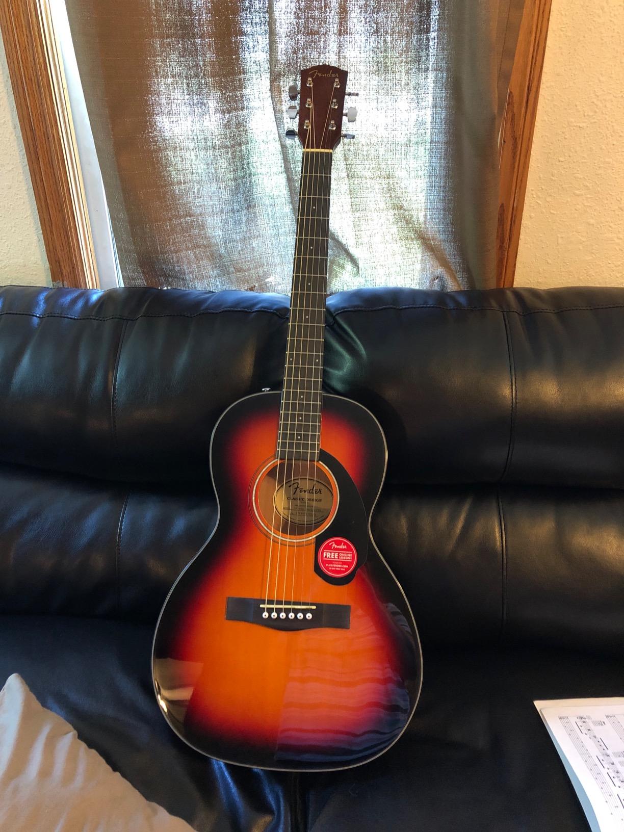 Fender CP-60S Parlor Acoustic Guitar, with 2-Year Warranty, 3-Color Sunburst customer photo 1