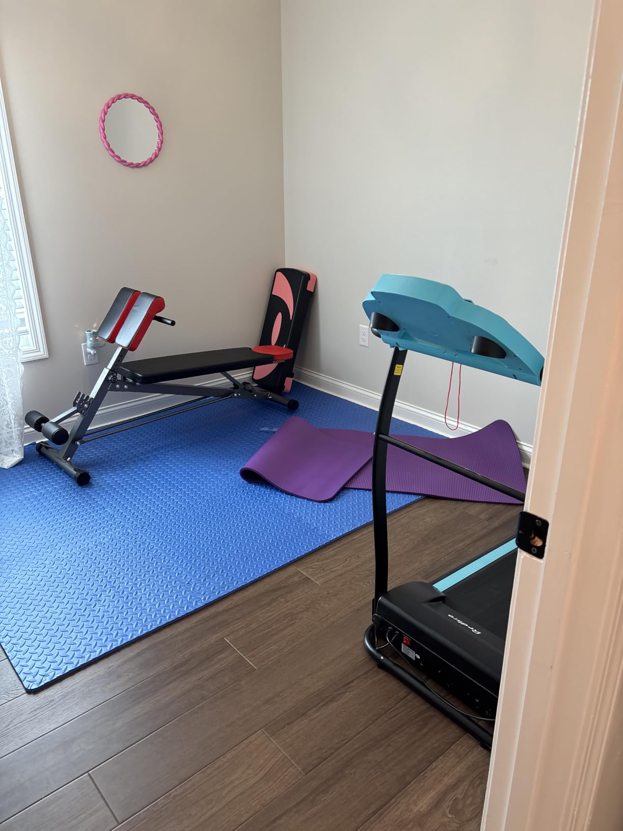 Finer Form Multi-Functional Adjustable Weight Bench and Roman Chair, 8 Back Extension Levels, Chest Press, Sit Ups, Flat Decline Settings, Sturdy Steel Frame, Thick Pad, Workout Chart Included customer photo 2