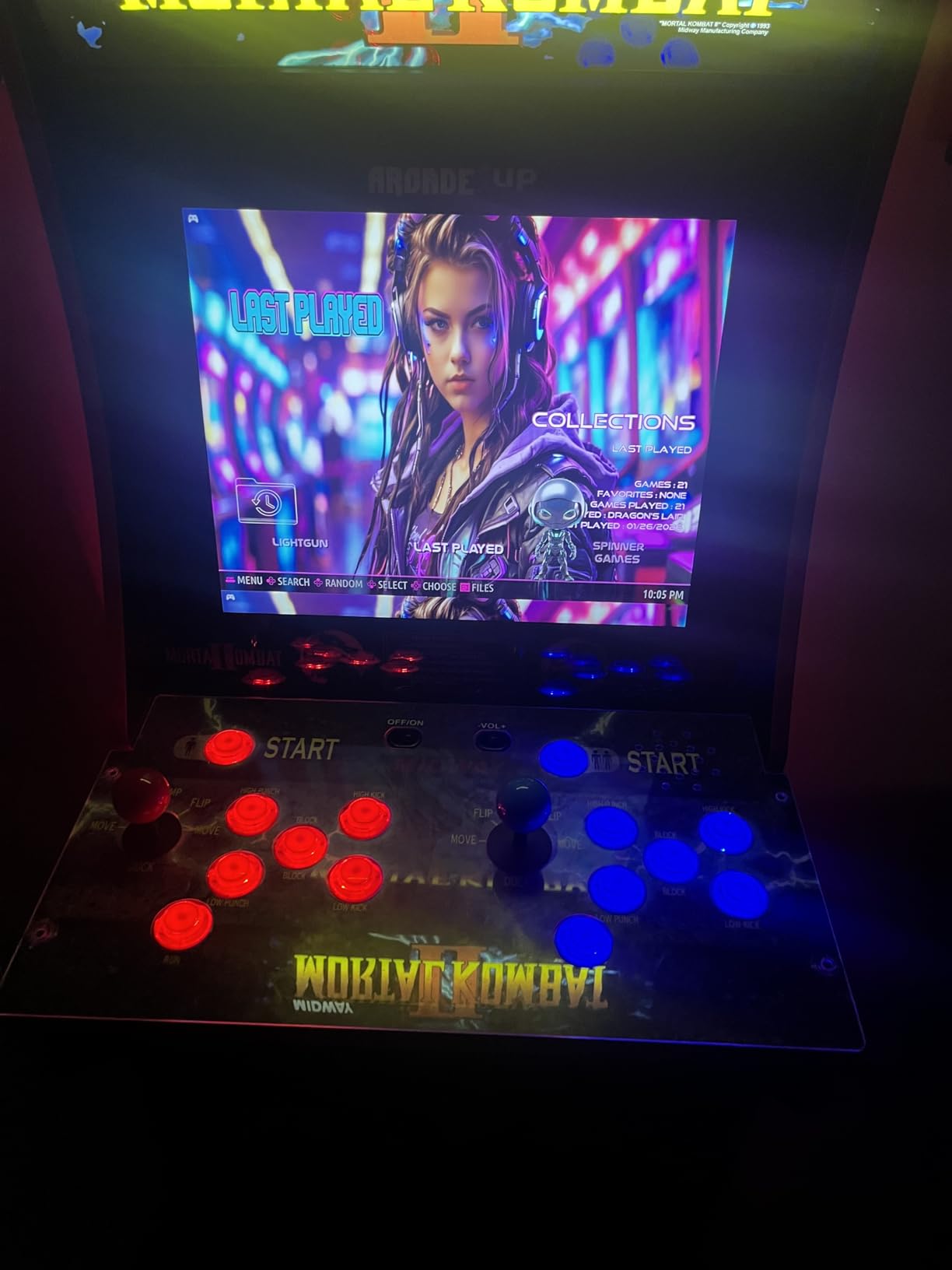 Qenker 2-Player LED Arcade DIY Kit for USB MAME PC Game DIY & Raspberry Pi Retro Controller DIY Including 2X Arcade Joystick, 20x LED Arcade Buttons, 2X Zero Delay USB Encoder (Blue & Red) customer photo 1