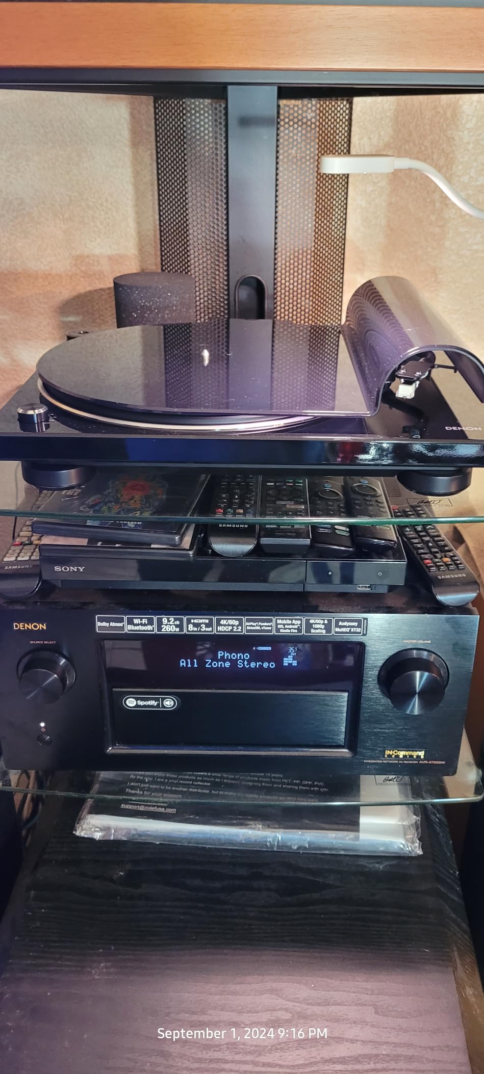 Denon DP400 Record Player for 33-1/3, 45 and 78 RPM Vinyl Records | Modern Turntable with Stereo RCA Output, Phono Preamp Output with Equalizer, Auto Speed Sensor and Special Tonearm customer photo 1