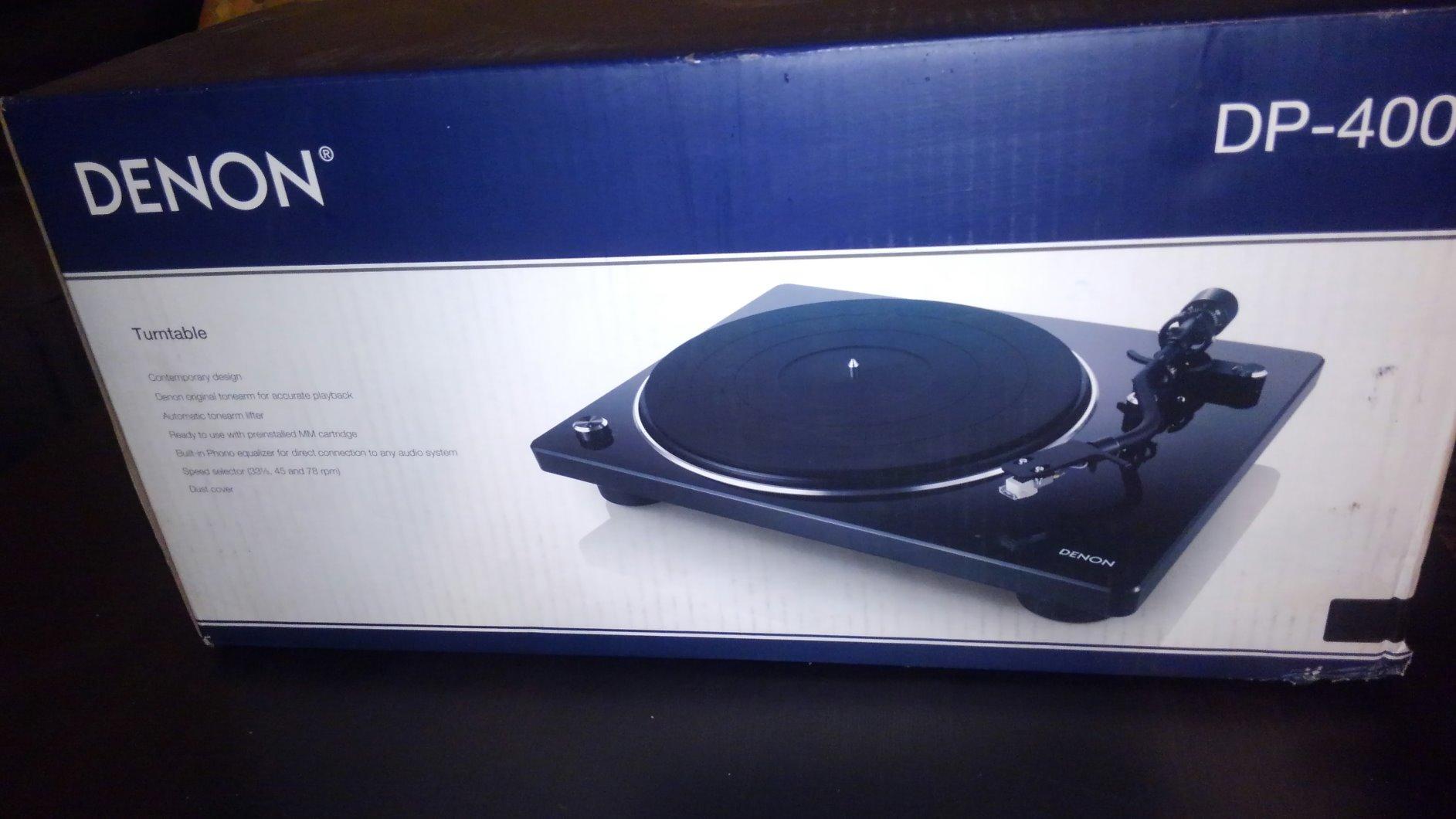 Denon DP400 Record Player for 33-1/3, 45 and 78 RPM Vinyl Records | Modern Turntable with Stereo RCA Output, Phono Preamp Output with Equalizer, Auto Speed Sensor and Special Tonearm customer photo 2