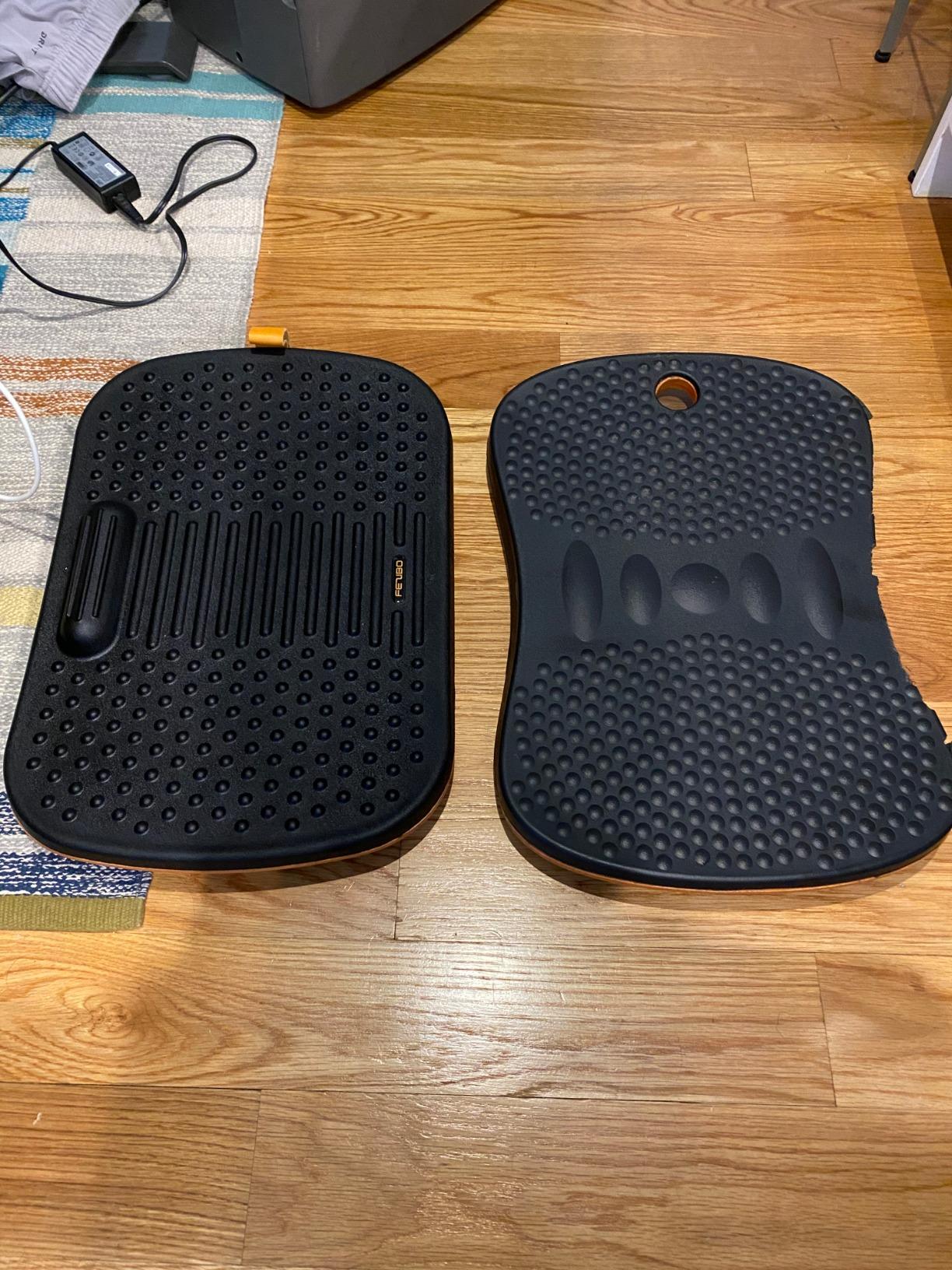 FEZIBO Standing Desk Mat Balance Board, Obsidian Black | Anti Fatigue Mat Standing Desk, Wobble Board with Ergonomic Design customer photo 2