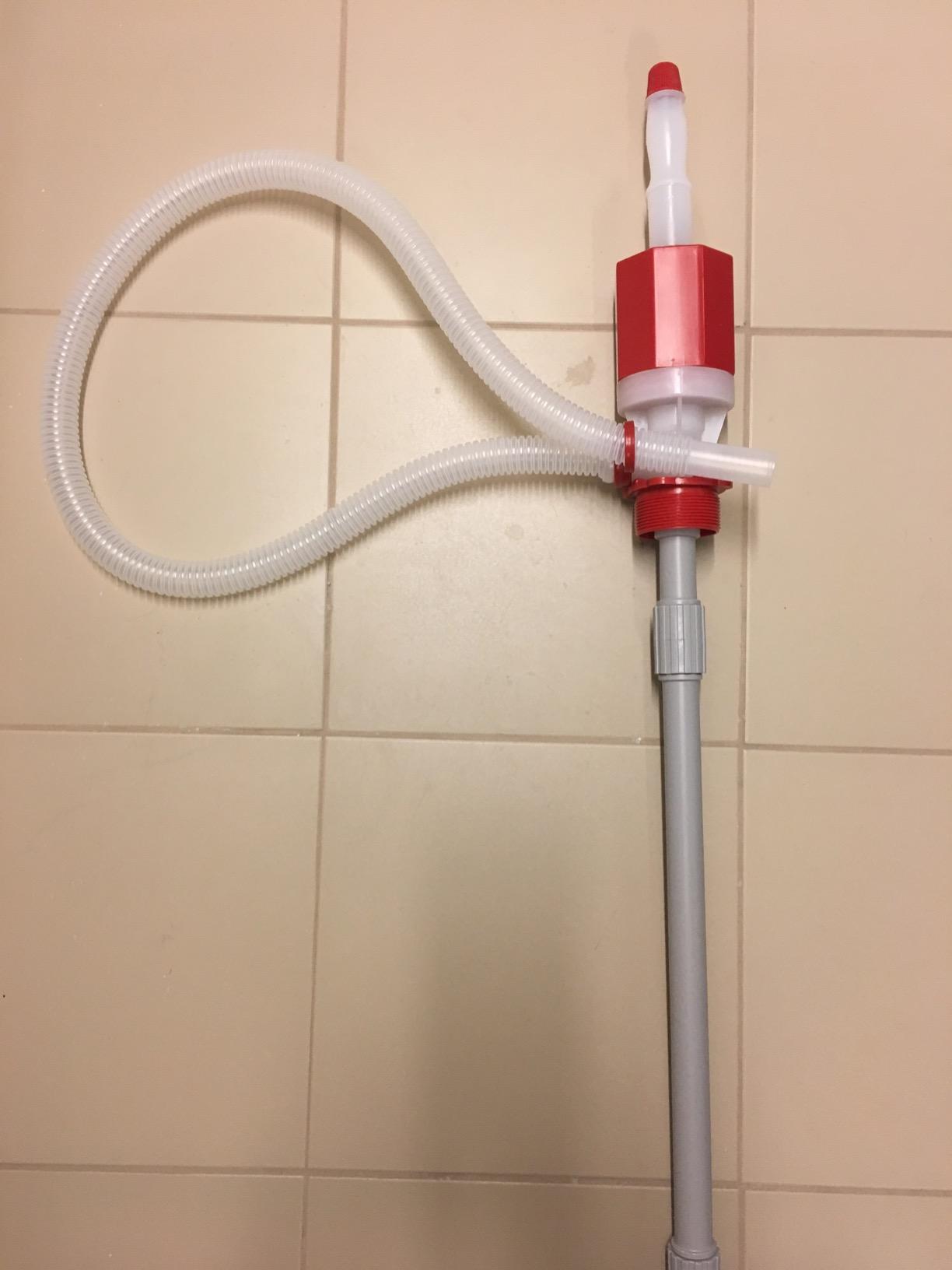 TERA PUMP Heavy Duty Manual Drum Pump TRDRUM40 | For 55 Gallon Barrels, BPA-Free, Portable Fuel Transfer, Adjustable Length Tube customer photo 2