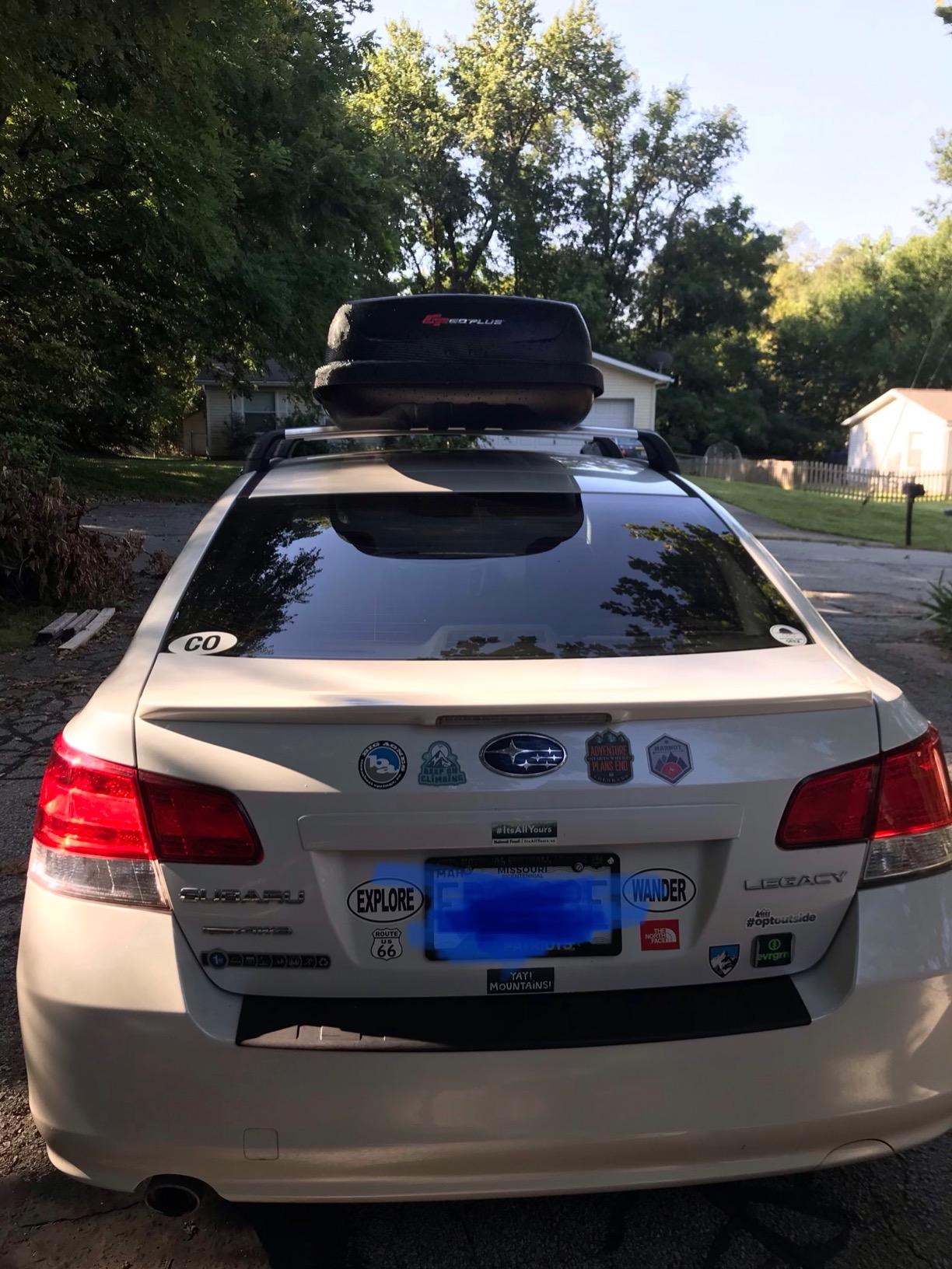 Goplus Rooftop Cargo Carrier Hard Shell, 14 Cubic Feet Waterproof Car Roof Cargo Carrier with Dual Side Opening, Security Key, 165LBS Capacity customer photo 2