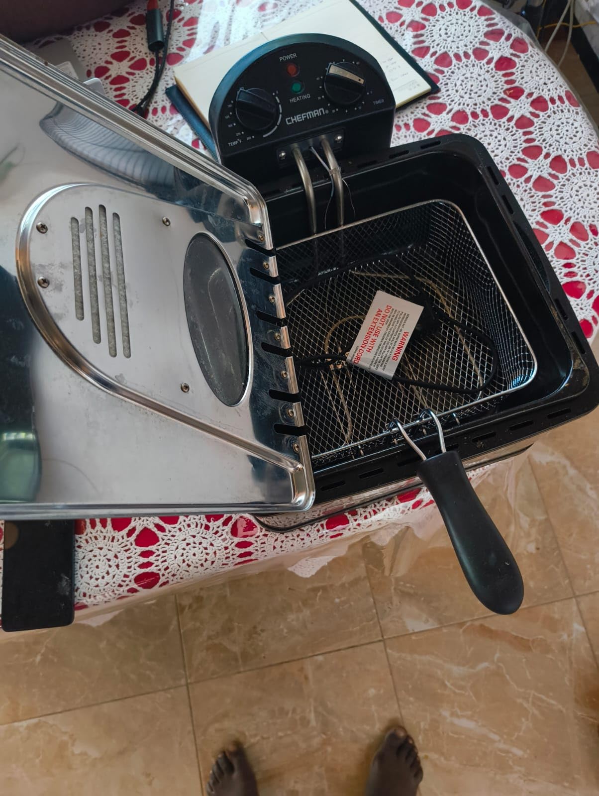 Chefman 4.5 Liter Deep Fryer w/Basket Strainer, XL Jumbo Size, Adjustable Temperature & Timer customer photo 1