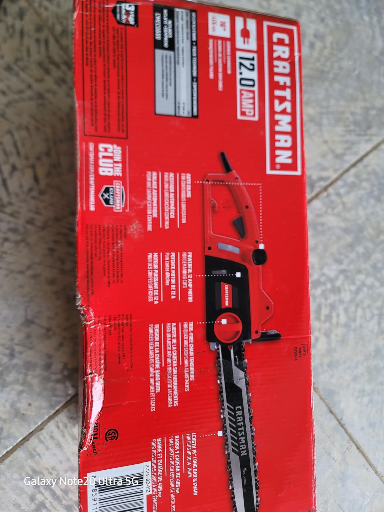 CRAFTSMAN Electric Chainsaw, 16 Inch, 12 Amp Corded Chain Saw Electric, Ergonomic, Powerful Motor (CMECS600) customer photo 2