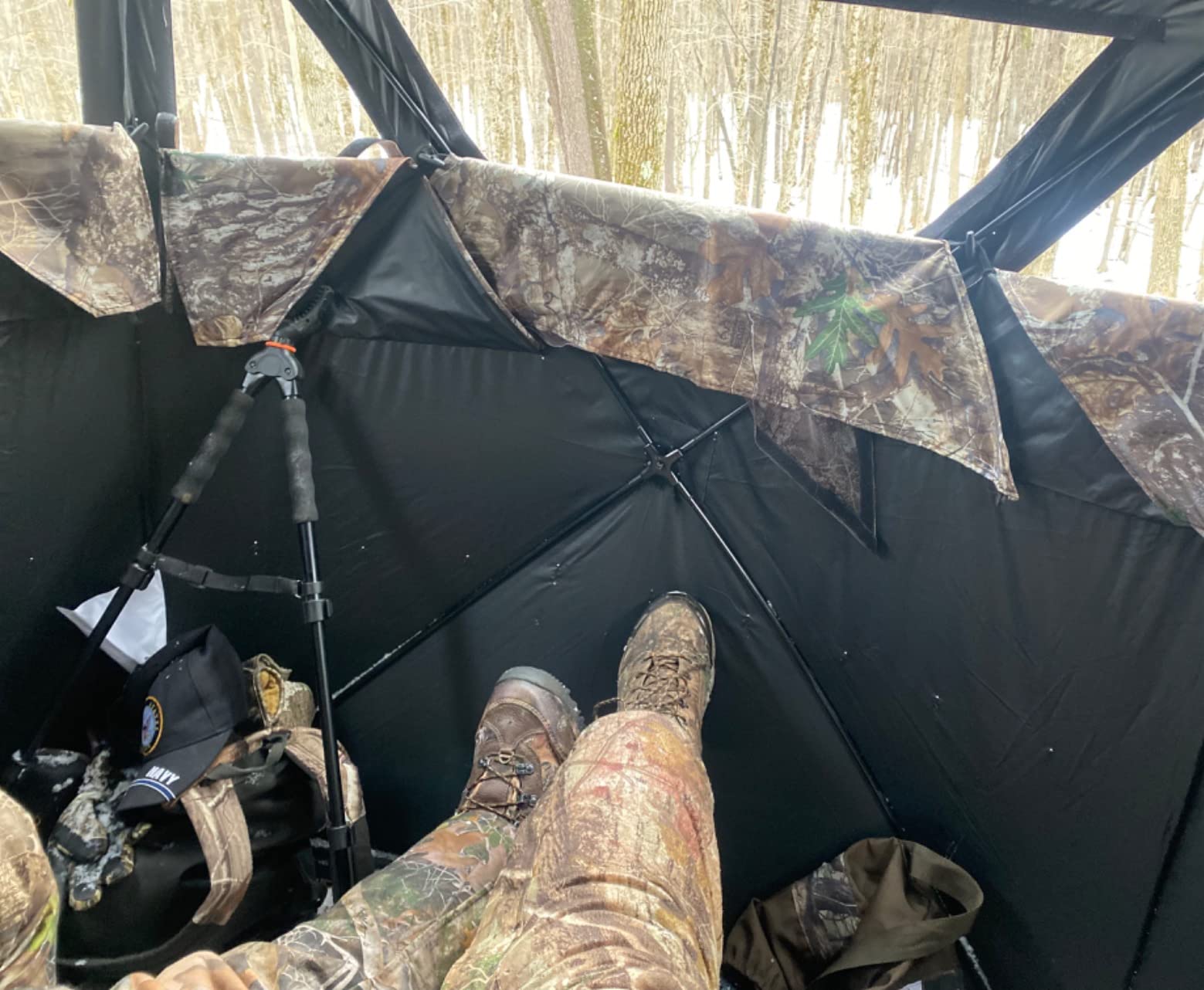 Rhino Blinds R100-RTE 2 Person Hunting Ground Blind, Realtree Edge customer photo 2