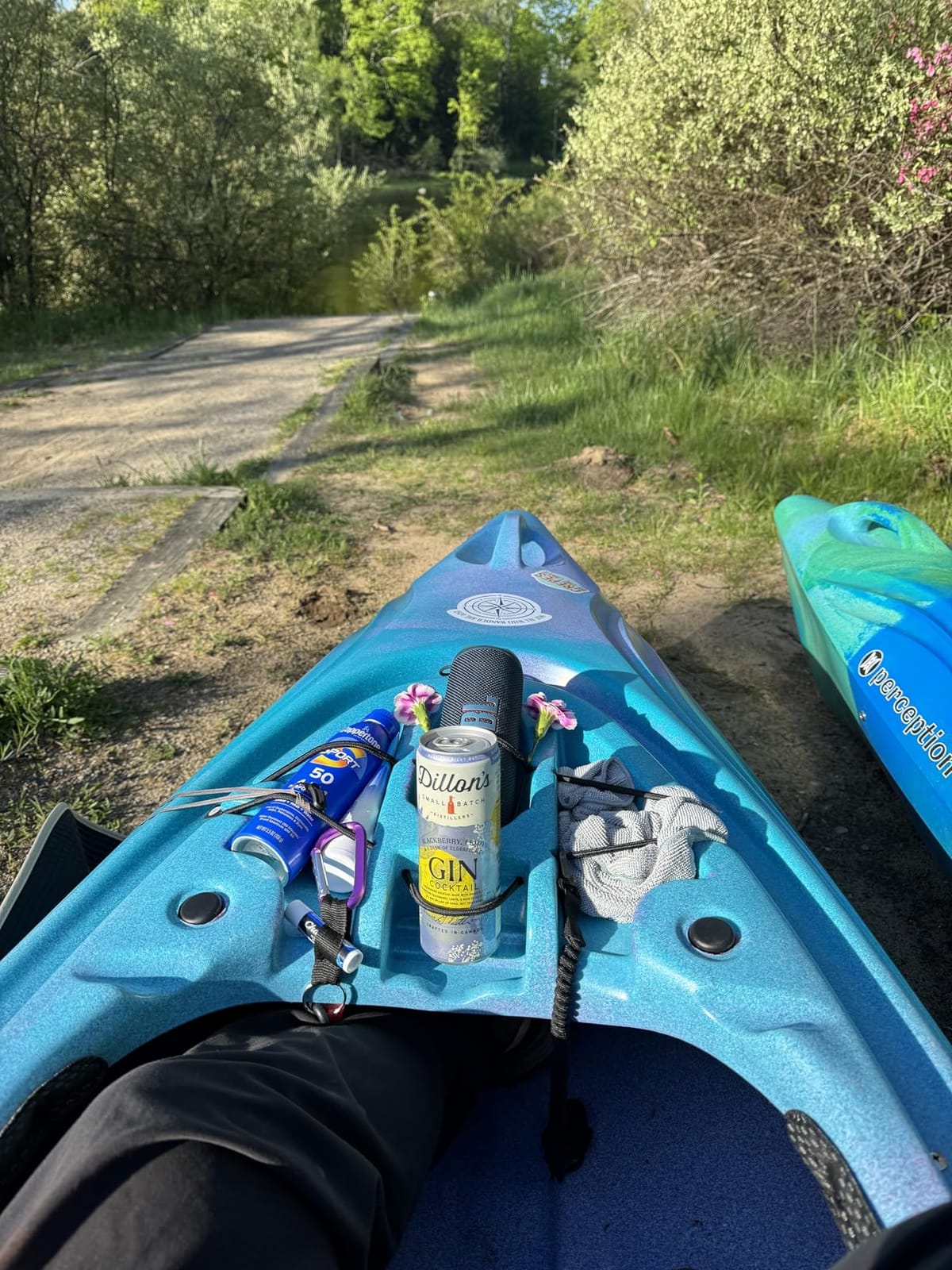 Perception Joyride - Sit Inside Kayak for Adults and Kids - Recreational and Multi-Water Kayak with Selfie Slot customer photo 2