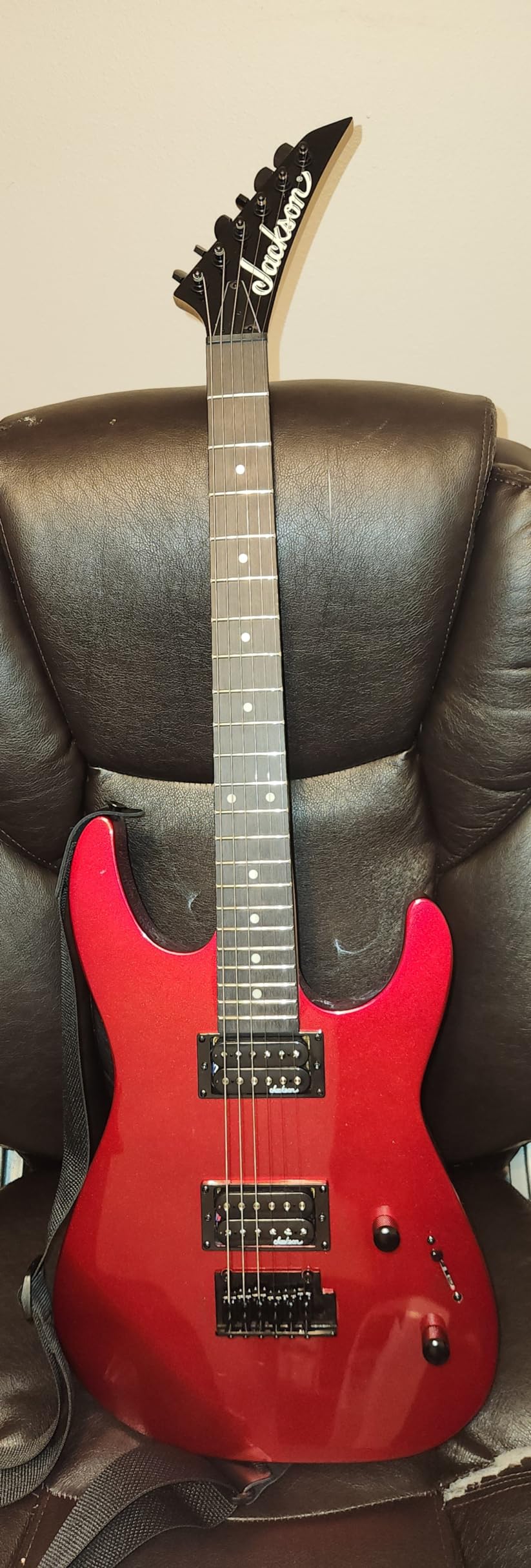 Jackson JS11 Dinky Electric Guitar - Metallic Red | Beginner Shred Guitar with Dual Humbuckers customer photo 2