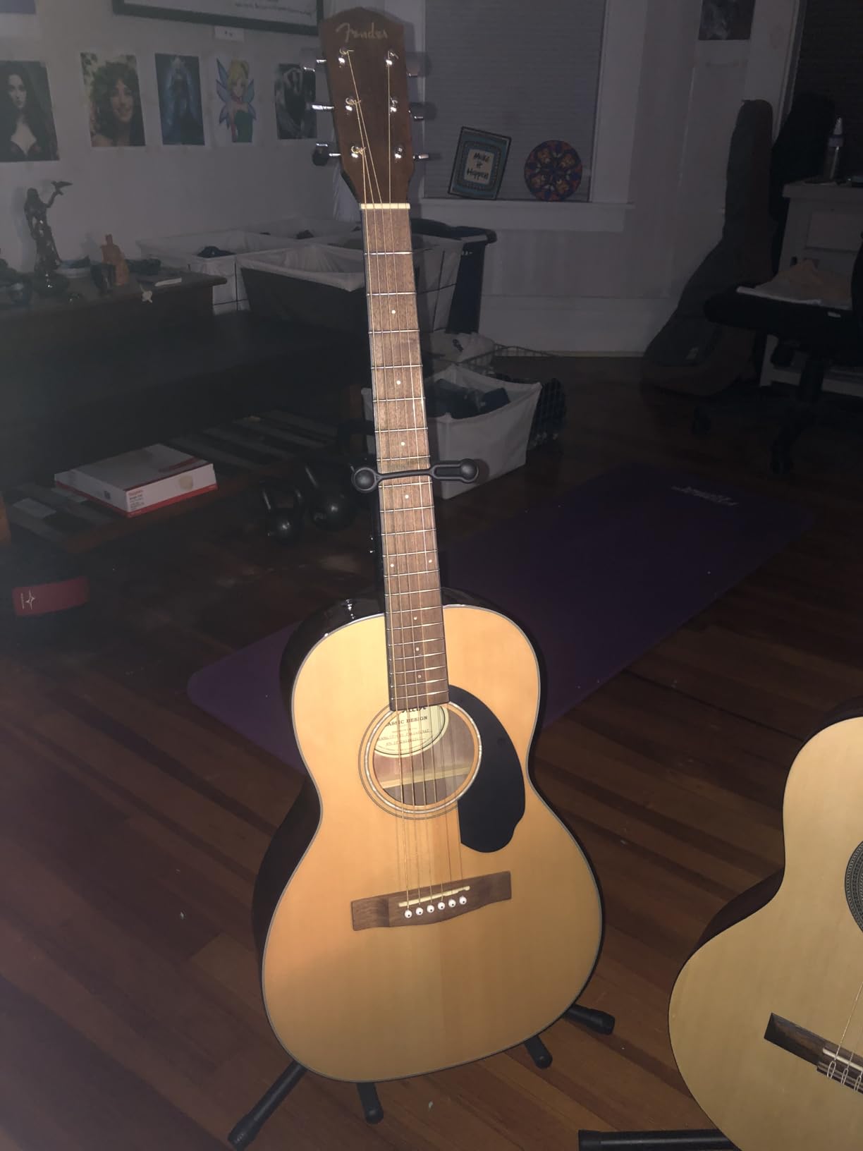 Fender CP-60S Parlor Acoustic Guitar, with 2-Year Warranty, Natural customer photo 2