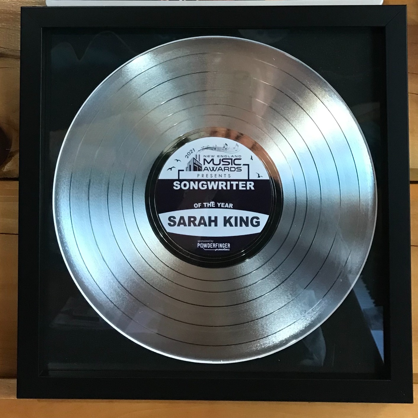 4Pk-Lp12.5X12.5Bk-B Lp Vinyl Record Album Frame Display With Black Mat, Lp Record Insert, Glass And Wall Hanger (Pack of 4) customer photo 1