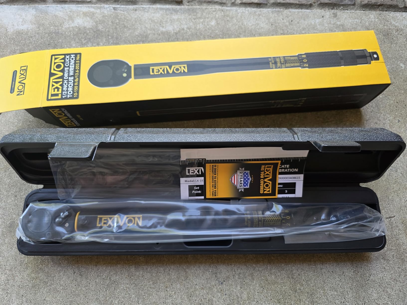 LEXIVON Torque Wrench 1/2-Inch Drive Click 10~150 Ft-Lb/13.6~203.5 Nm (LX-183) customer photo 2