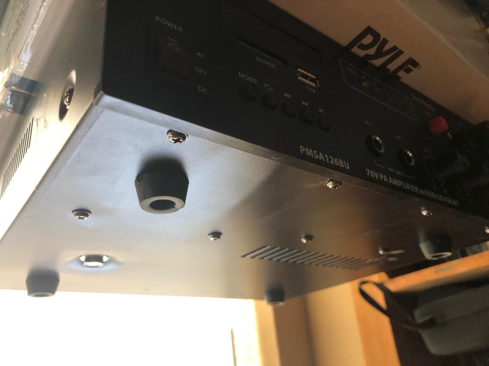 Pyle Public Address Amplifier - 500W Compact Digital Receiver w/ 70V 100V Output, Dual Mic Input, USB-A Input w/ MP3 Player, FM Radio, RCA | Home, Continuous Volume and Commercial | PMSA126BU customer photo 1