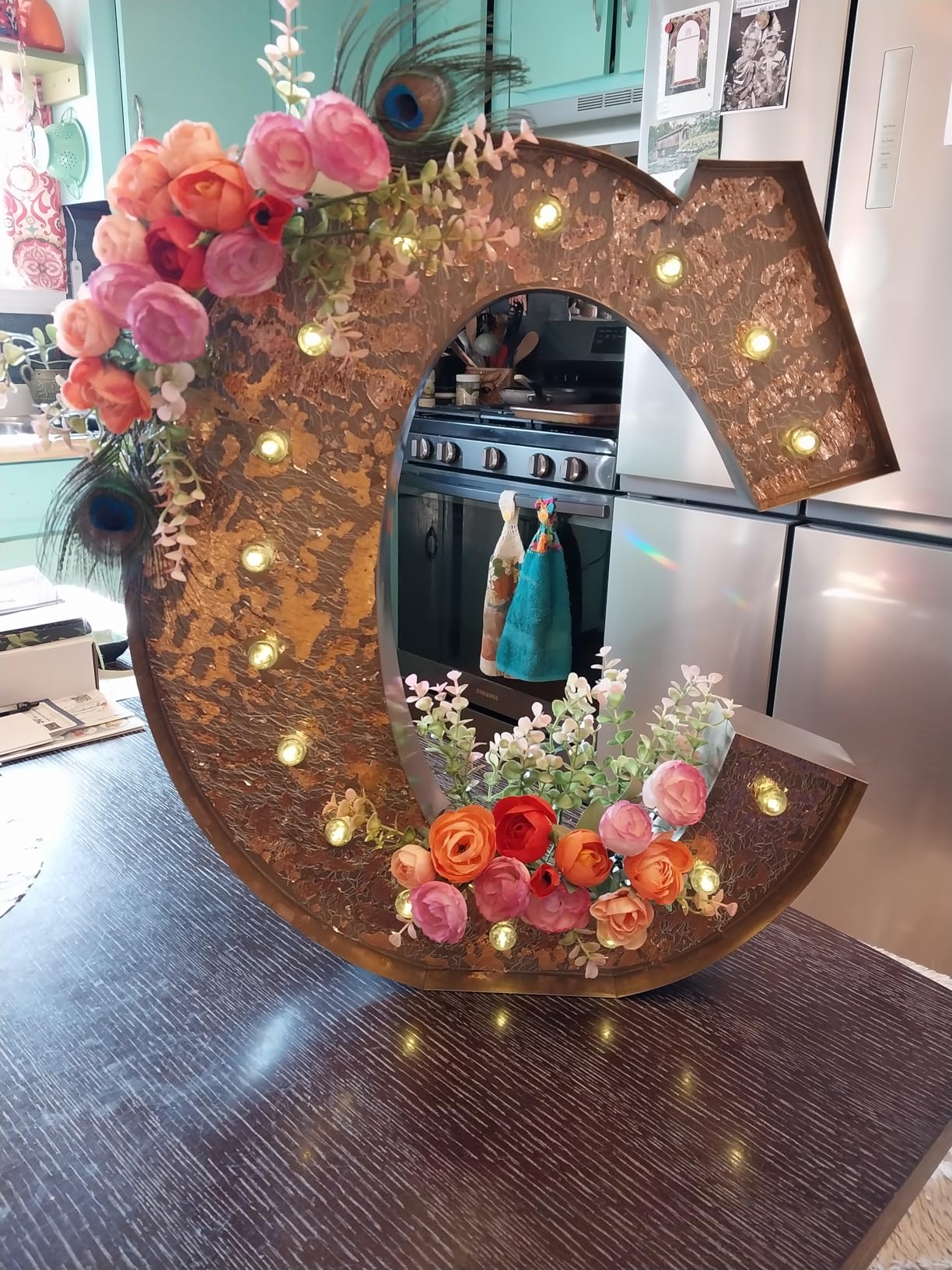 Efavormart 2 FT Large Metal Marquee Symbol &, Cordless LED Light Up Sign for Wedding Head Table, Event Decor, Party Backdrop & Photo Booth Props customer photo 1