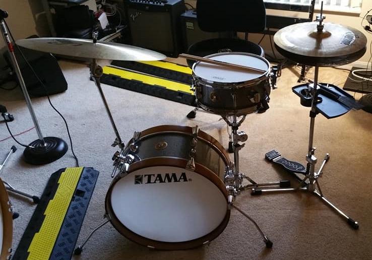 Tama Club-JAM Mini 2-piece Shell Pack - Charcoal Mist | Mersawa and Poplar shells with 18-inch bass drum and 12-inch snare for gigs, rehearsals and street performances customer photo 1