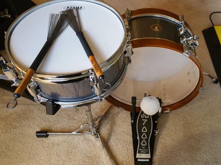 Tama Club-JAM Mini 2-piece Shell Pack - Charcoal Mist | Mersawa and Poplar shells with 18-inch bass drum and 12-inch snare for gigs, rehearsals and street performances customer photo 2