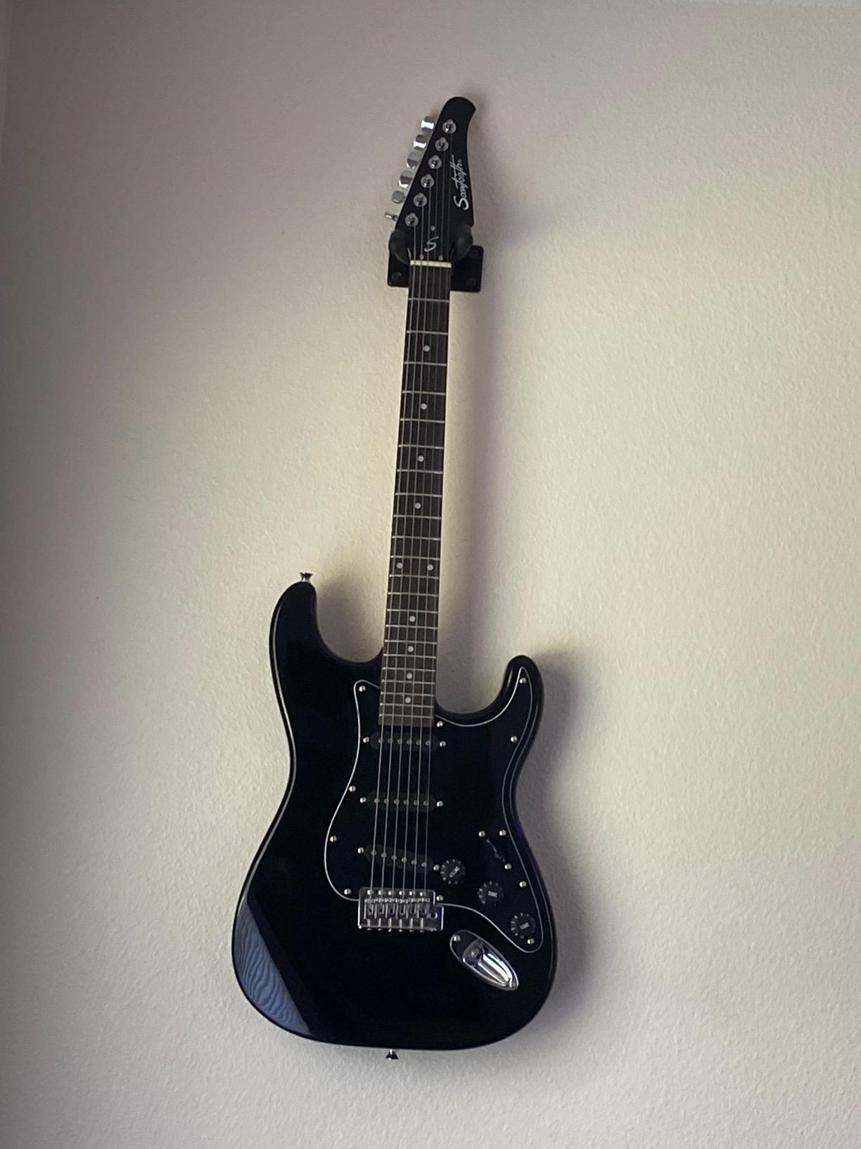 WOGOD Guitar Wall Mount Hangers Hook Holder Stand (1Pack-Black) customer photo 1