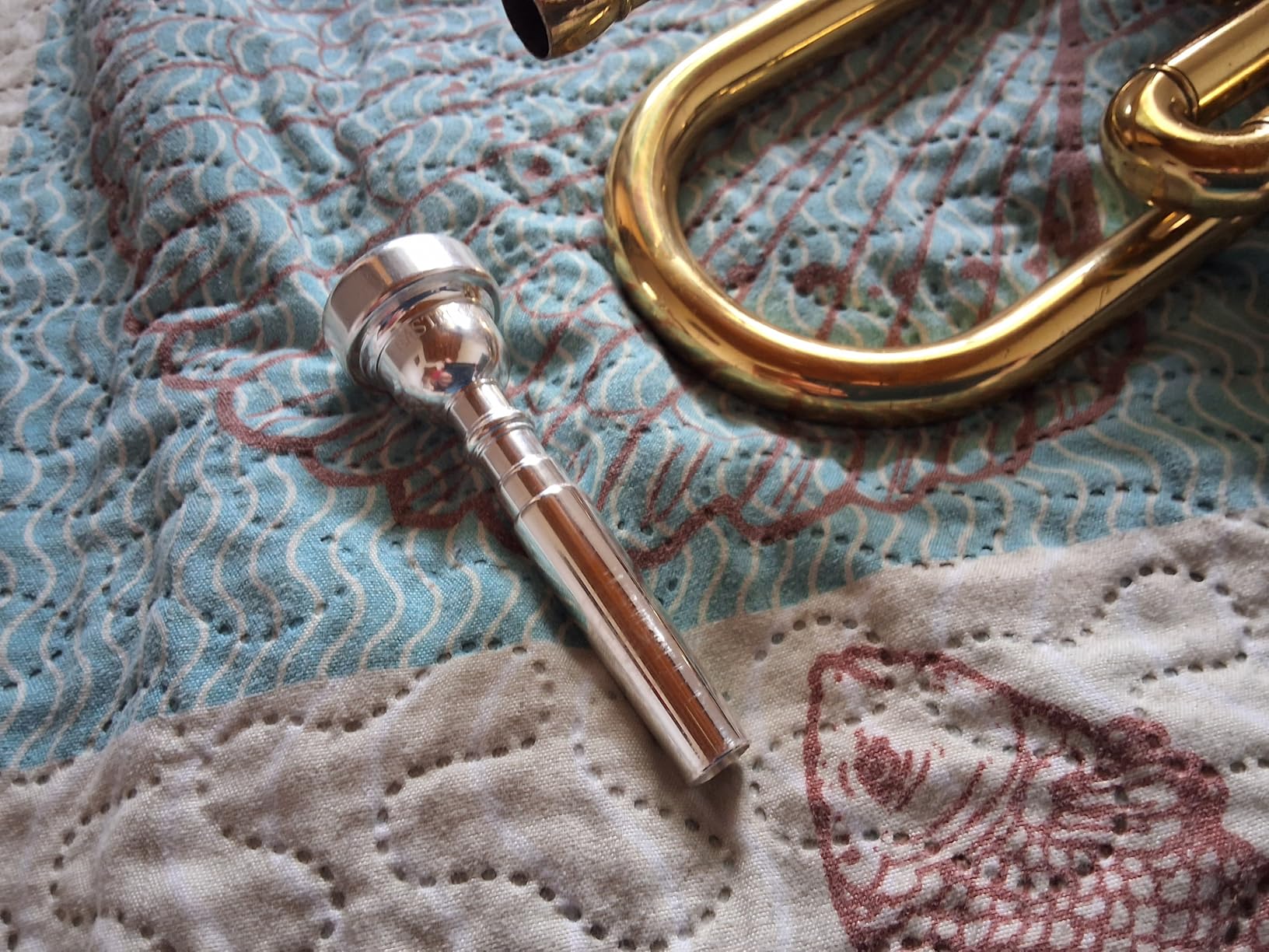 EastRock 5C Trumpet Mouthpiece Silver Plated Bb Trompeta, Vacuum Packed customer photo 1