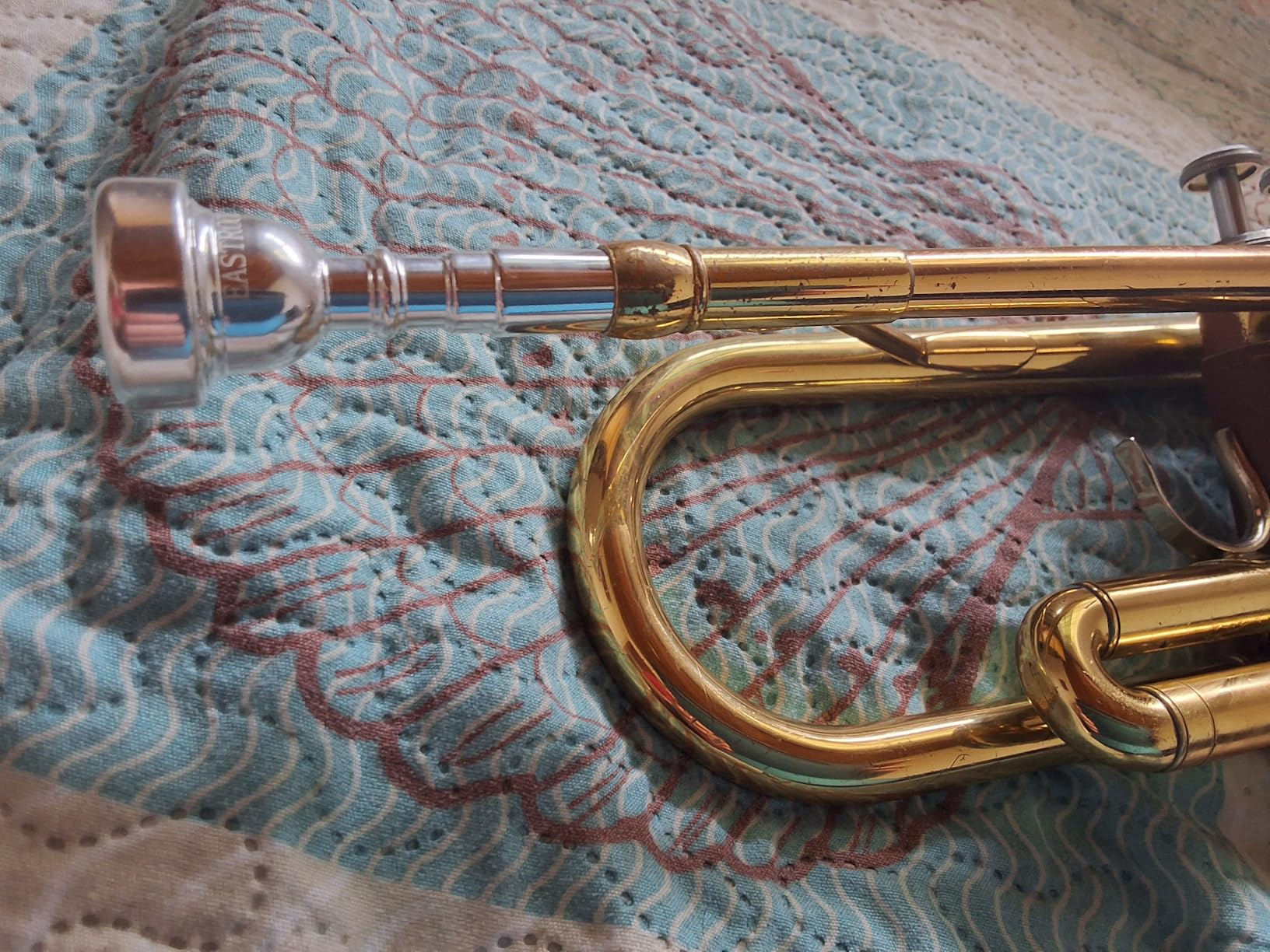 EastRock 5C Trumpet Mouthpiece Silver Plated Bb Trompeta, Vacuum Packed customer photo 2