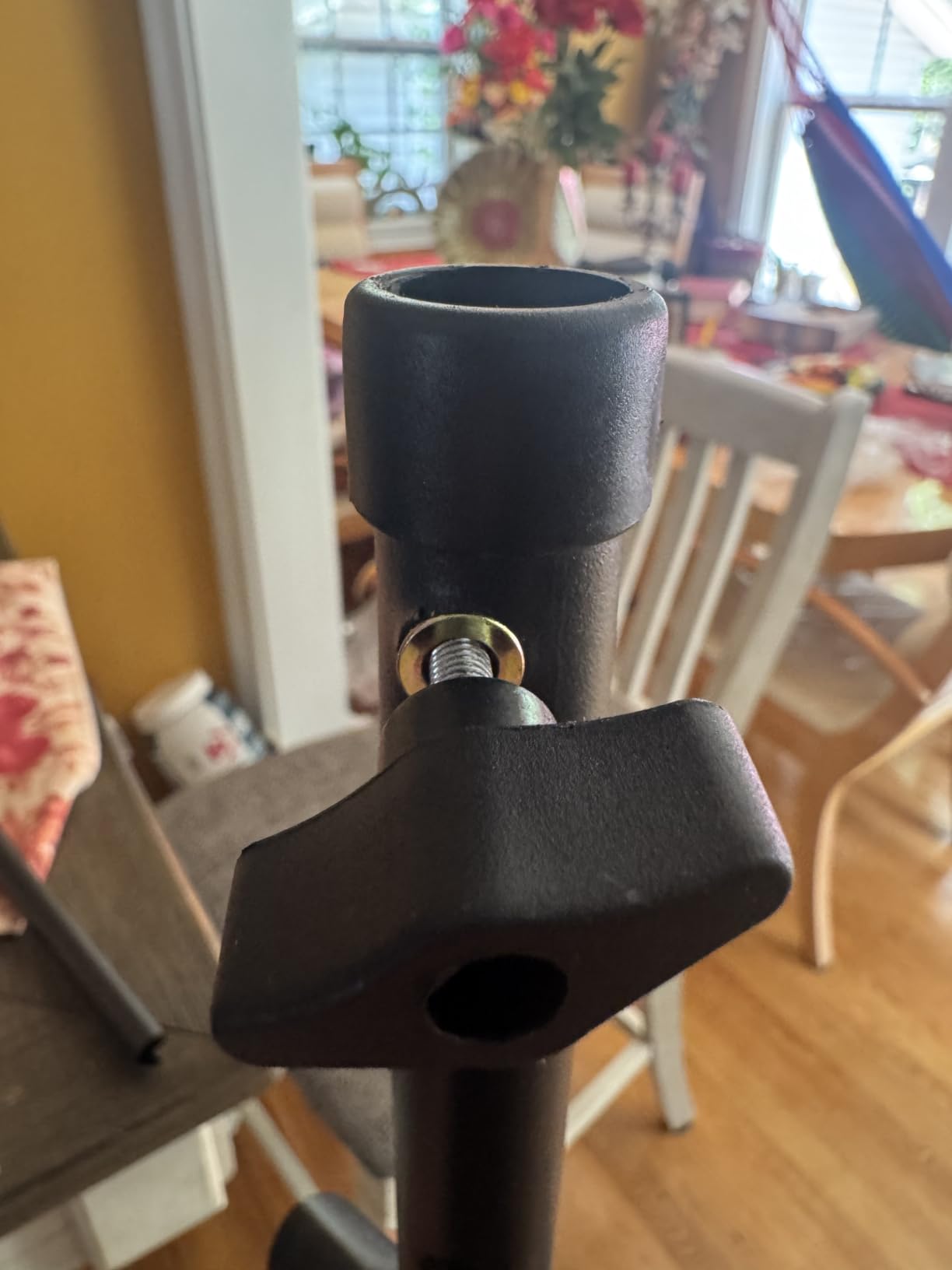 GLEAM Guitar Stand - Adjustable Fit Electric, Classical Guitars and Bass, Load Capacity 20LB, Accessories, Folding Type Black (CG-4) customer photo 1