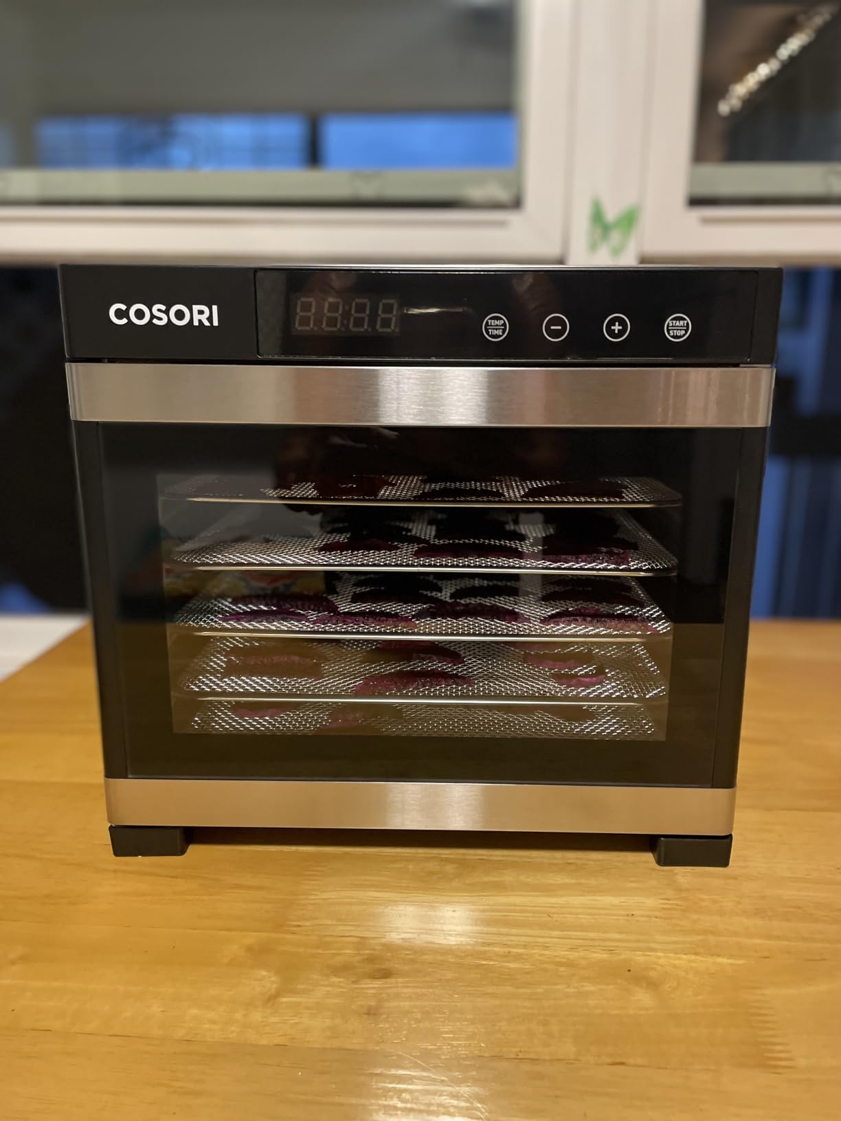 Cosori Food Dehydrator, Bigger Than 7 Trays with Large 6.5 ft² Drying Space | 95-165°F Precision Control, 600W Faster Drying, Horizontal Airflow, Quiet Operation under 48 dB, 48H Timer, Stainless Steel customer photo 2
