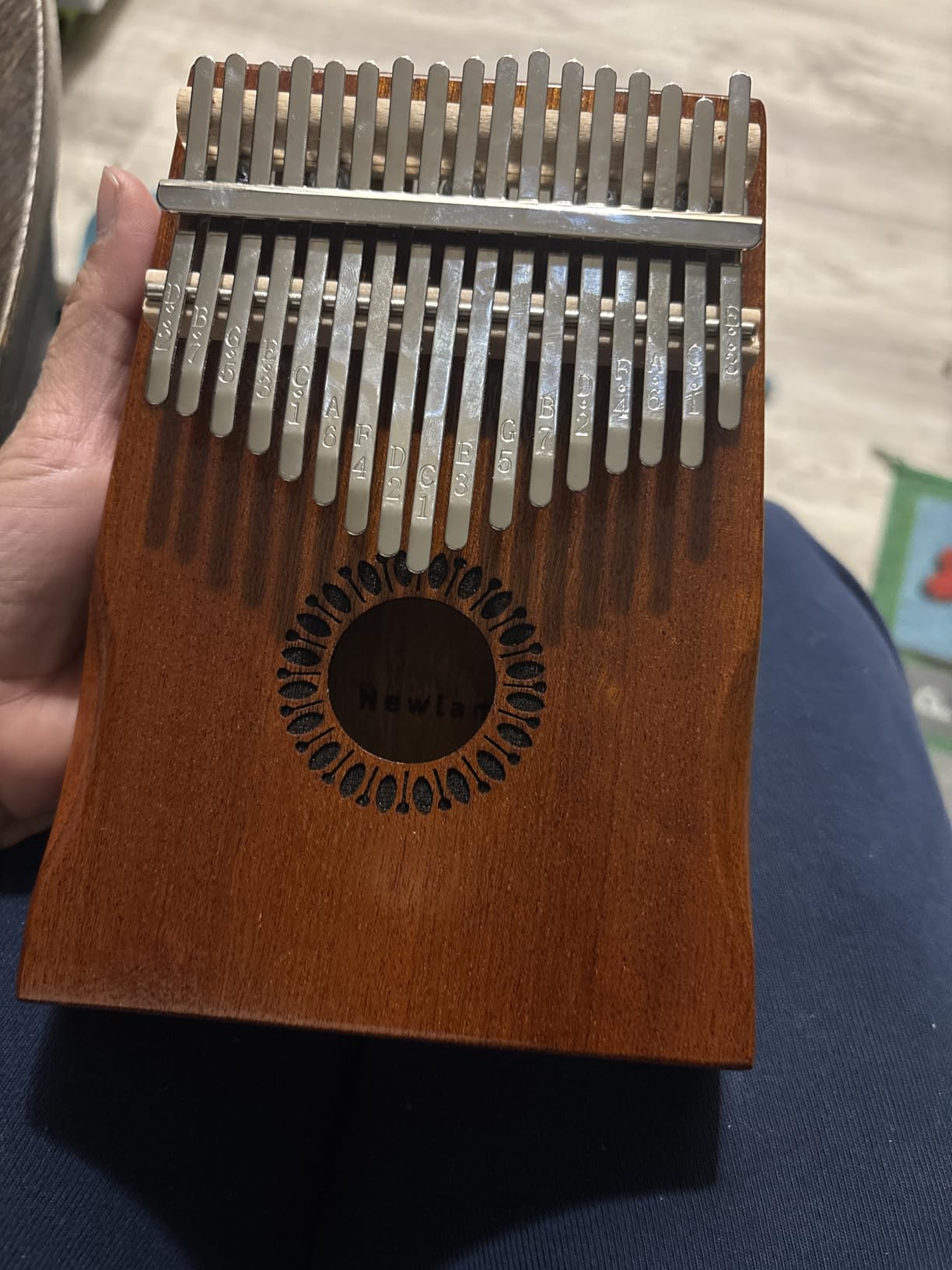 Newlam Kalimba Thumb Piano 17 Keys, Musical Gift for Kids and Adults customer photo 1