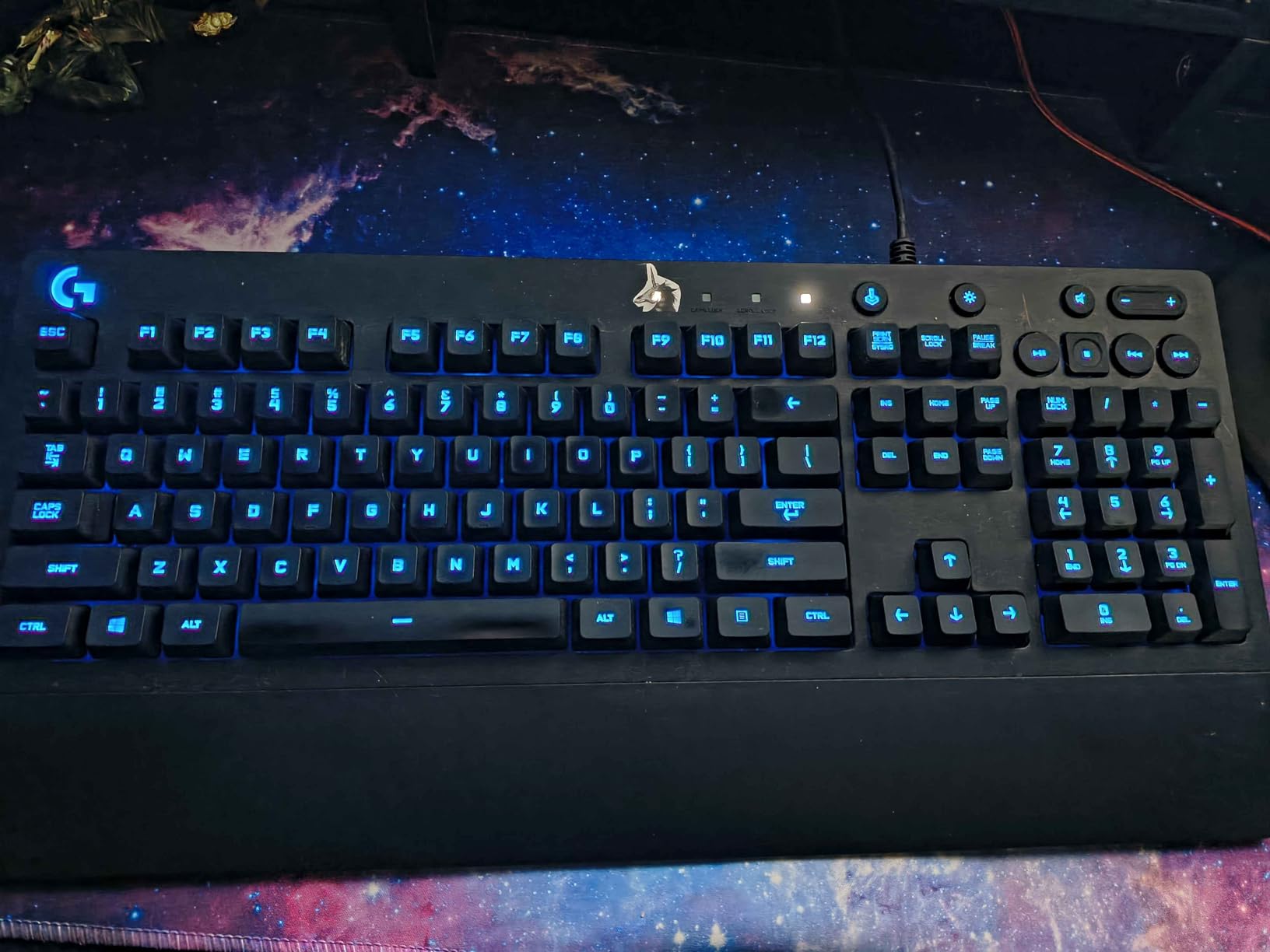 Logitech G213 Prodigy Wired RGB Gaming Keyboard - Black | Mech-Dome Keys, Palm Rest, Adjustable Feet, Media Controls, LIGHTSYNC RGB, USB, Compatible with Windows customer photo 1