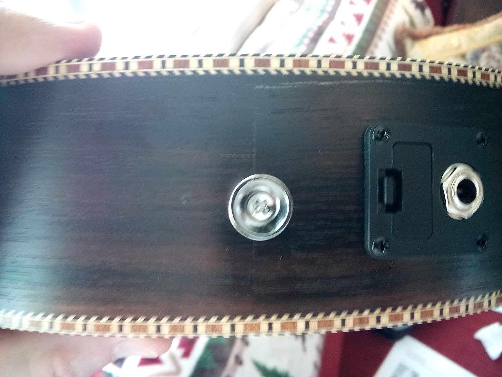 Baritone Ukulele Electric 30 Inch All Blackwood Acoustic Ukelele Kit with Truss Rod with EQ customer photo 2