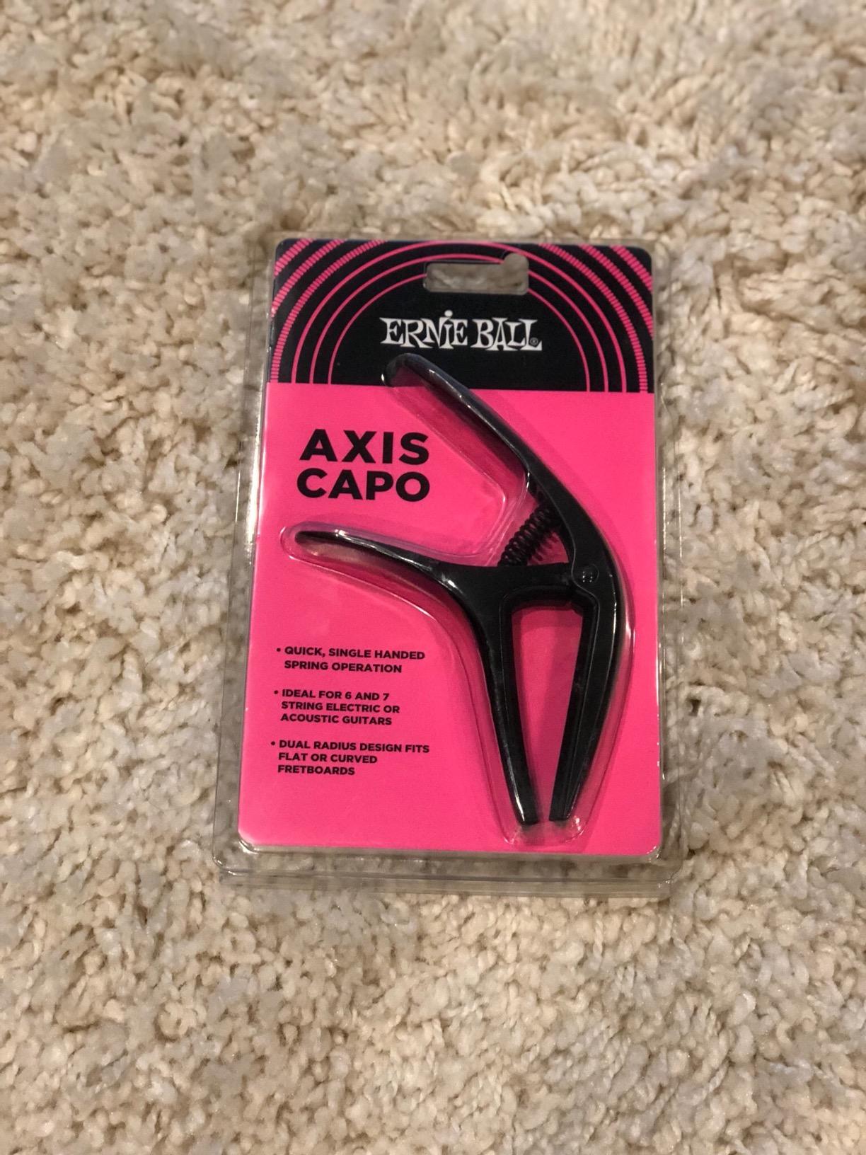 Ernie Ball Axis Dual Radius Capo, Black Satin (P09600) customer photo 2