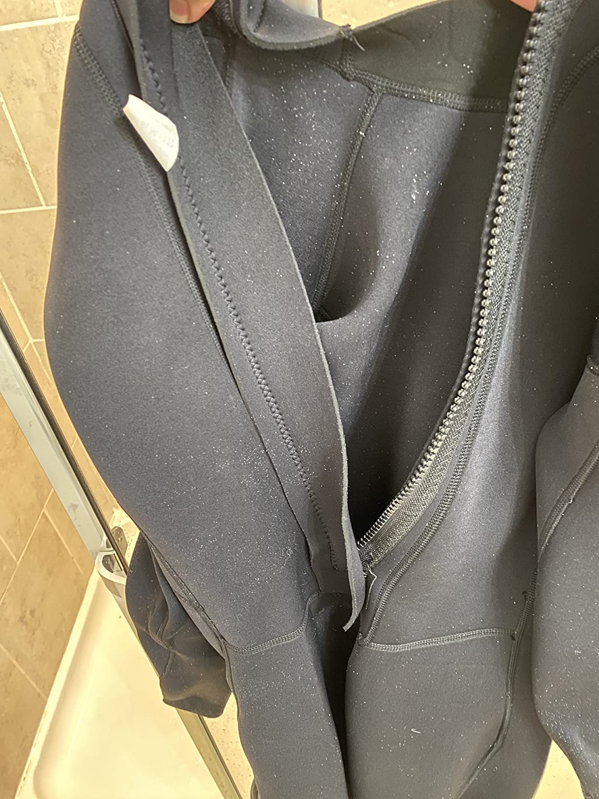 Dark Lightning Wetsuits for Men and Women, Mens/Womens Wet Suit for Cold Water, 3/2mm Wetsuit for Diving Surfing Snorkeling Kayaking Water Sports customer photo 2