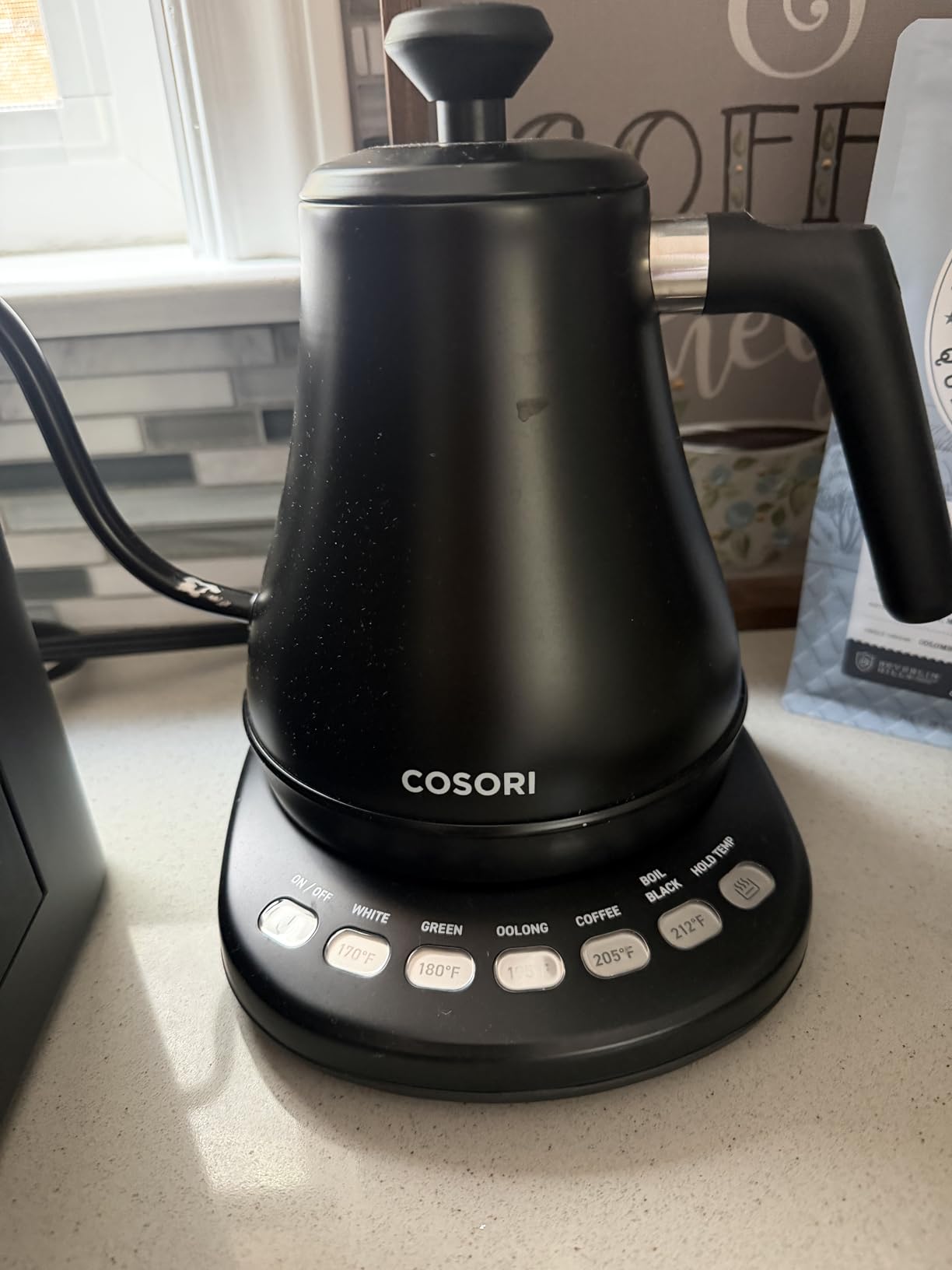 Cosori Gooseneck Electric Kettle with Temperature Control, 0.8L customer photo 2