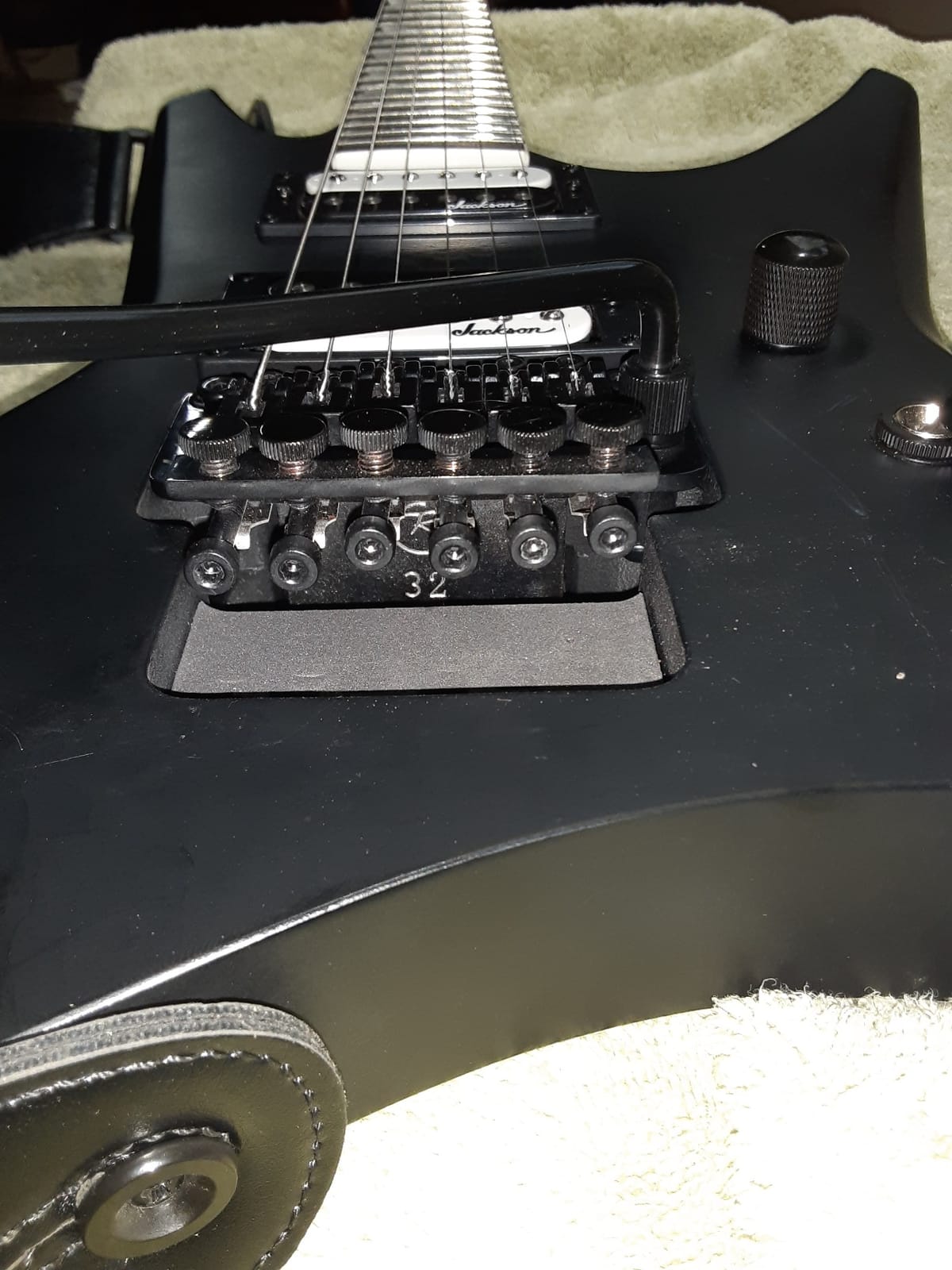 Jackson JS32 Warrior Electric Guitar - Satin Black | Metal Body Style with Humbuckers customer photo 2