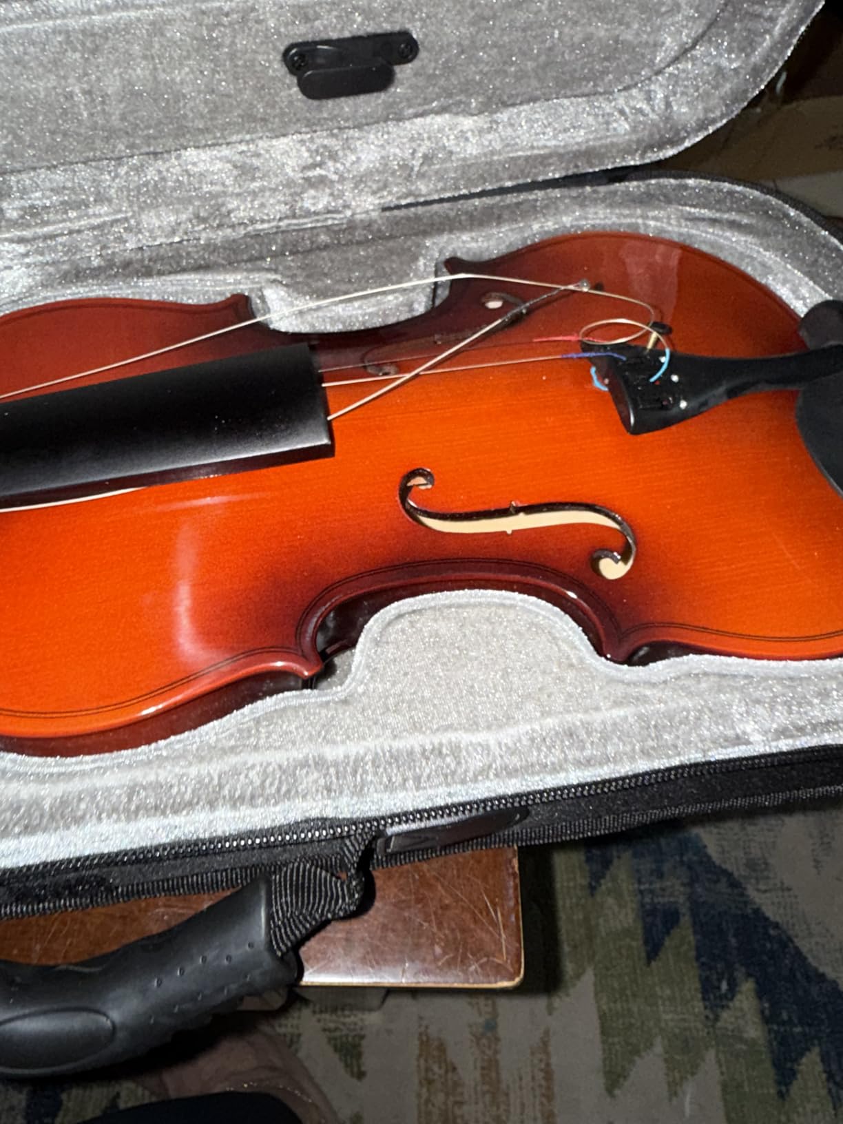 Eastar Violin 4/4 Full Size for Adults, Violin Set for Beginners with Hard Case, Rosin, Shoulder Rest, Bow, and Extra Strings (Imprinted Finger Guide on Fingerboard), EVA-2 customer photo 2